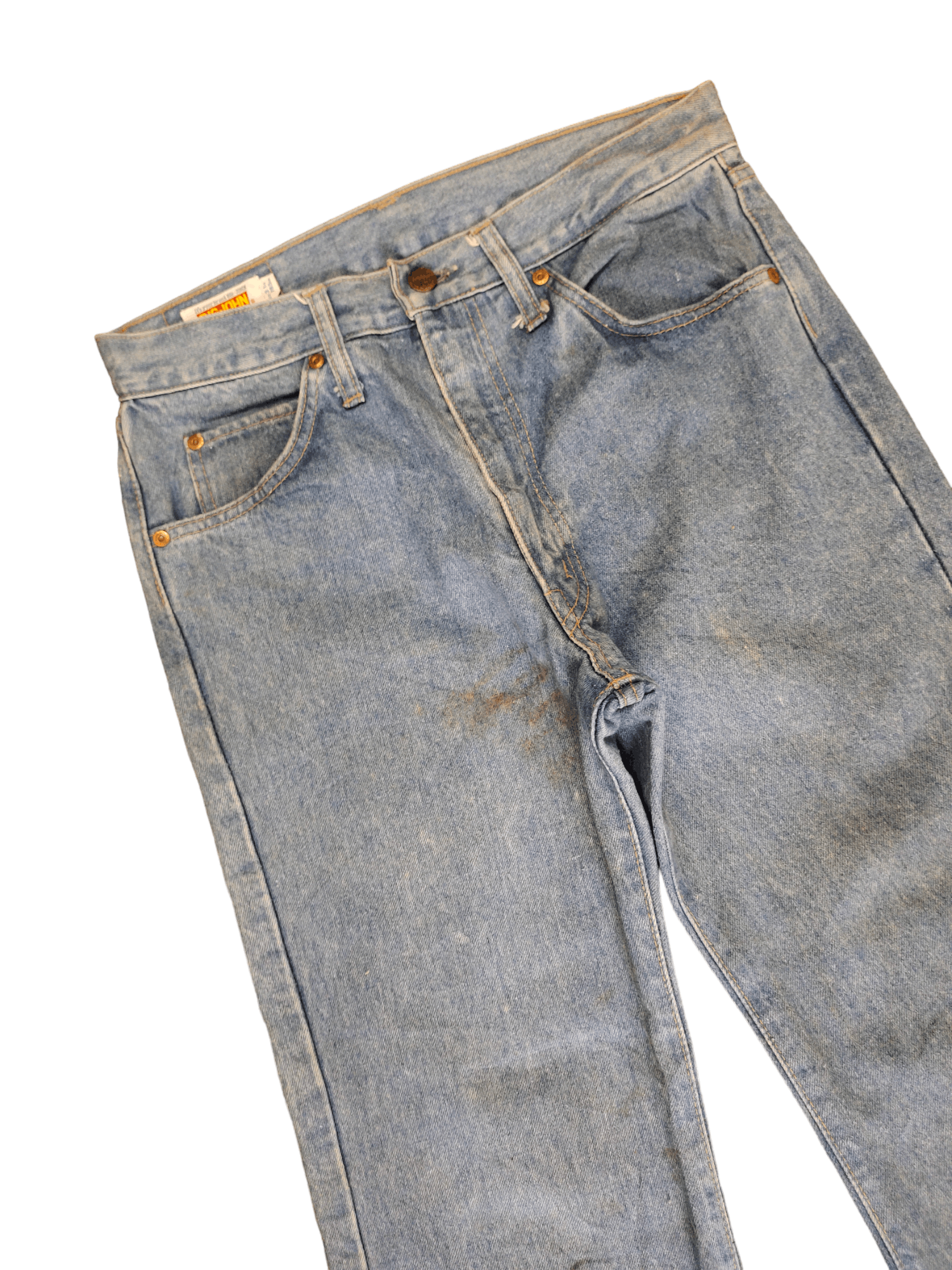 Le Grande Bleu (L.G.B.) Flare Jeans Big John Big-Washing Denim Bootcut 1990s Size US 30 / EU 46 - 5 Thumbnail