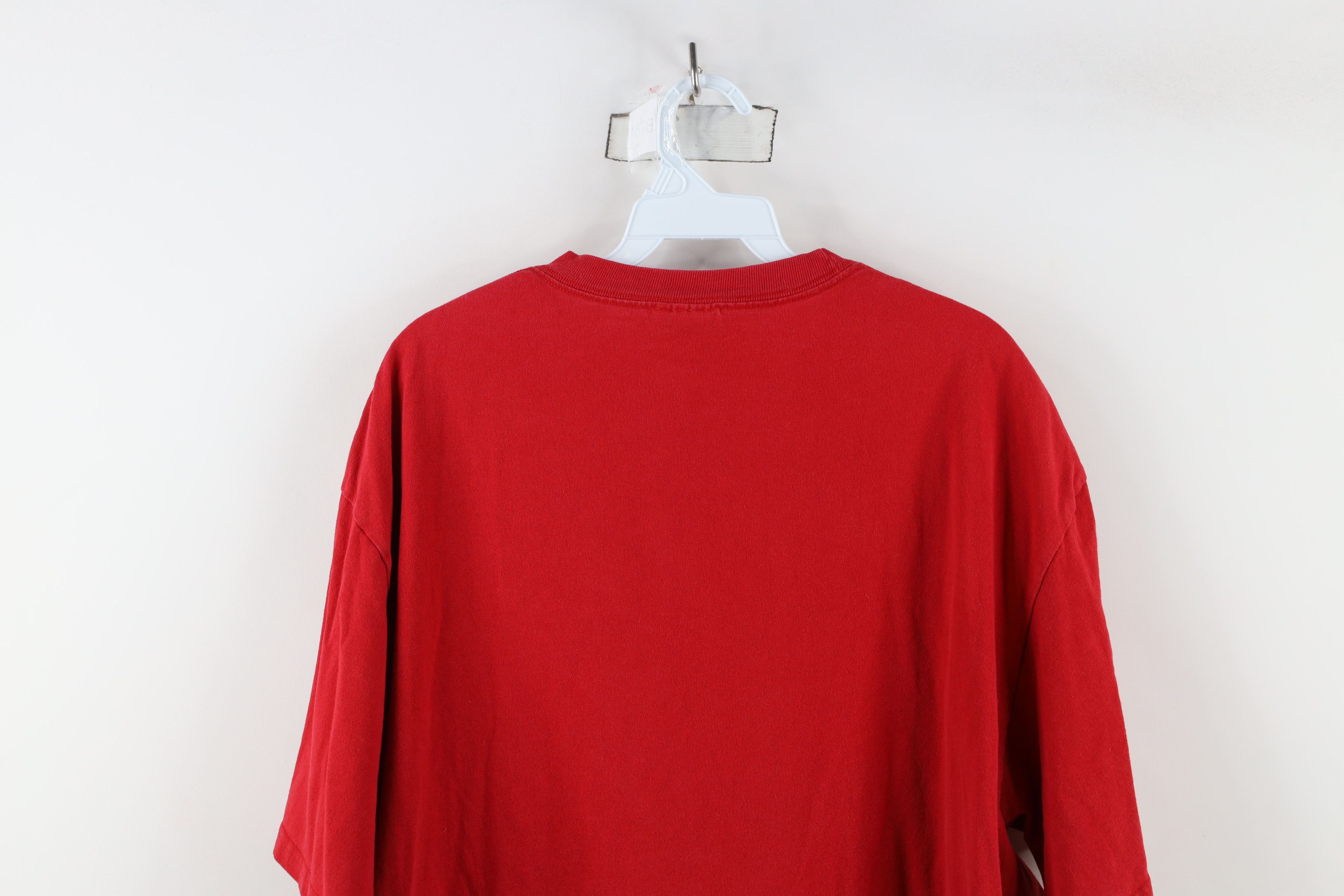Adidas × Vintage Vintage Y2K 2003 Adidas Spell Out Short Sleeve T-Shirt Red Size US L / EU 52-54 / 3 - 14 Thumbnail