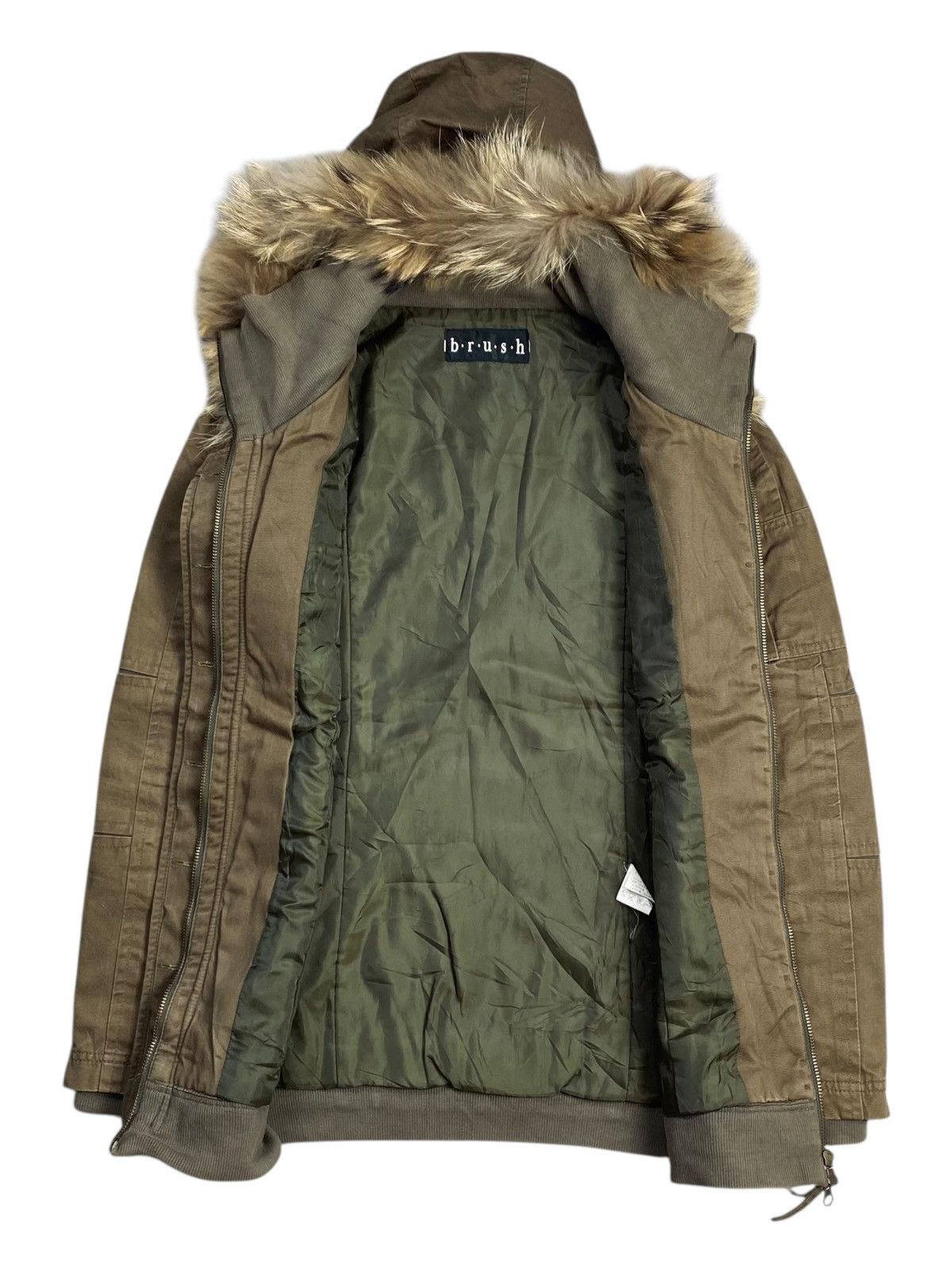 Le Grande Bleu (L.G.B.) 2000s Brush - Apocalypse Style Fur Hoodie Jacket Size US M / EU 48-50 / 2 - 2 Thumbnail