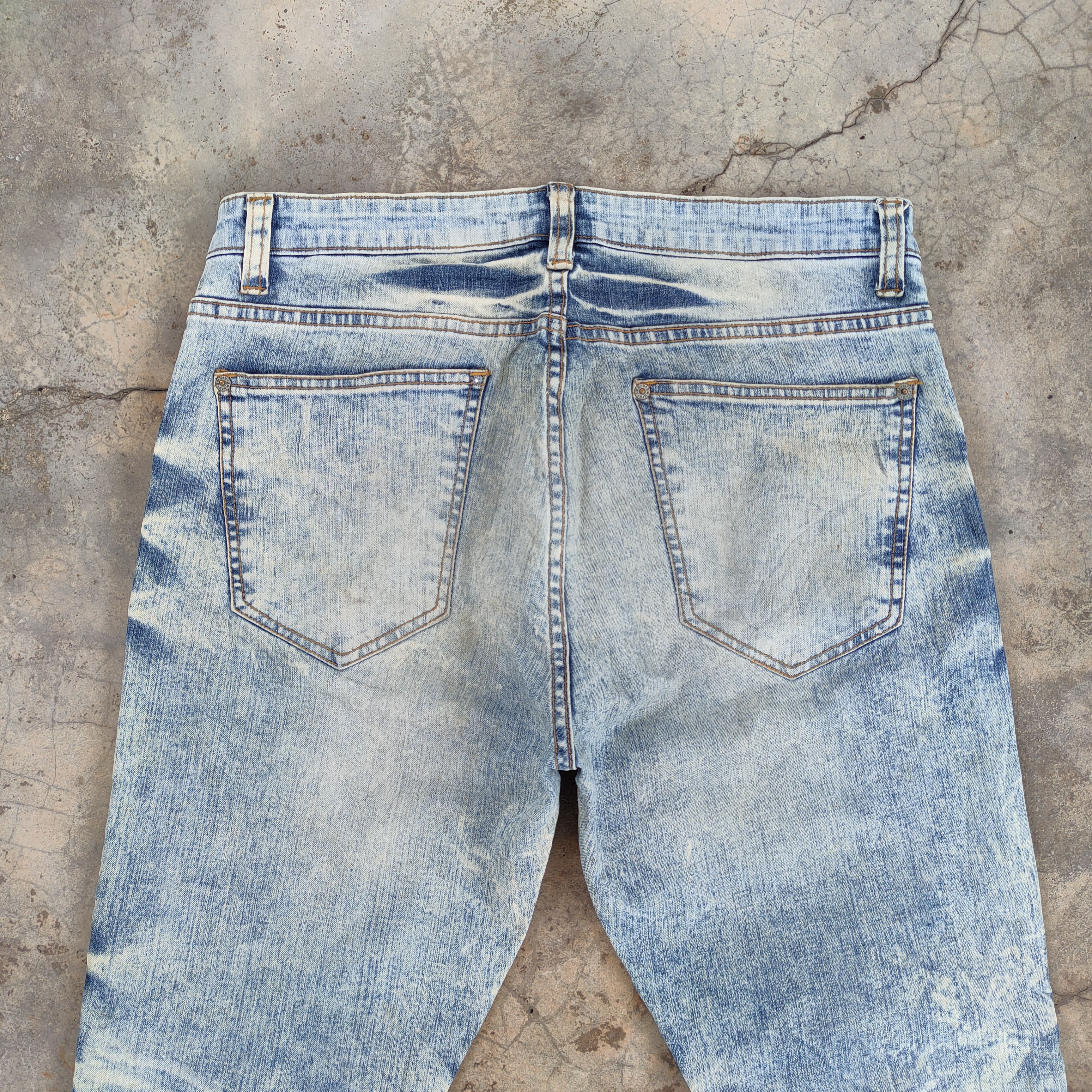 Japanese Brand × Vintage W33 VINTAGE JAPANESE FADED DISTRESSED JEANS PANTS Size US 33 - 12 Thumbnail