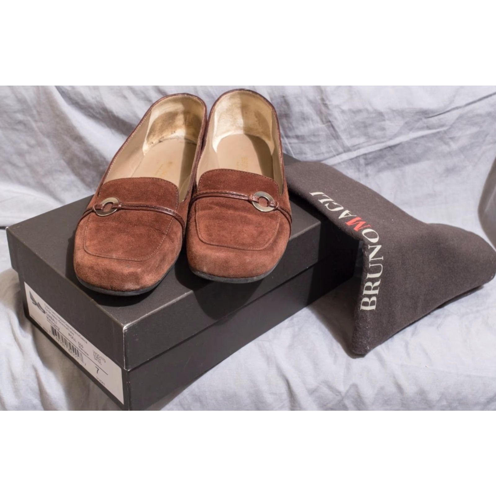 Bruno Magli Bruno Magli Brown Suede Flats Size 7 Womens Leather Upper? Size US 7 / IT 37 - 2 Thumbnail