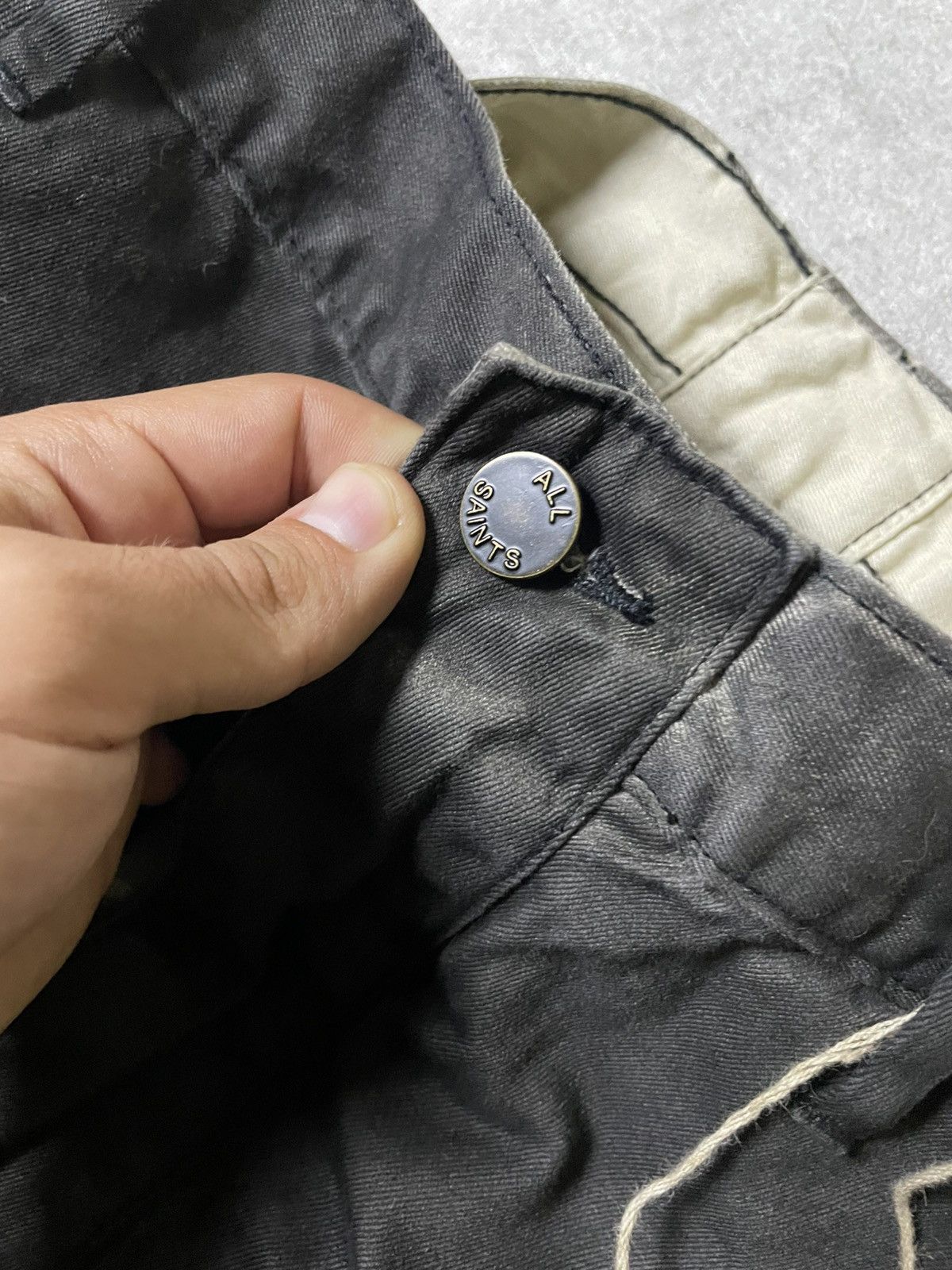 Allsaints Skull Allsaints Rick Owens Style Drop Crotch Jeans Size US 32 / EU 48 - 9 Thumbnail