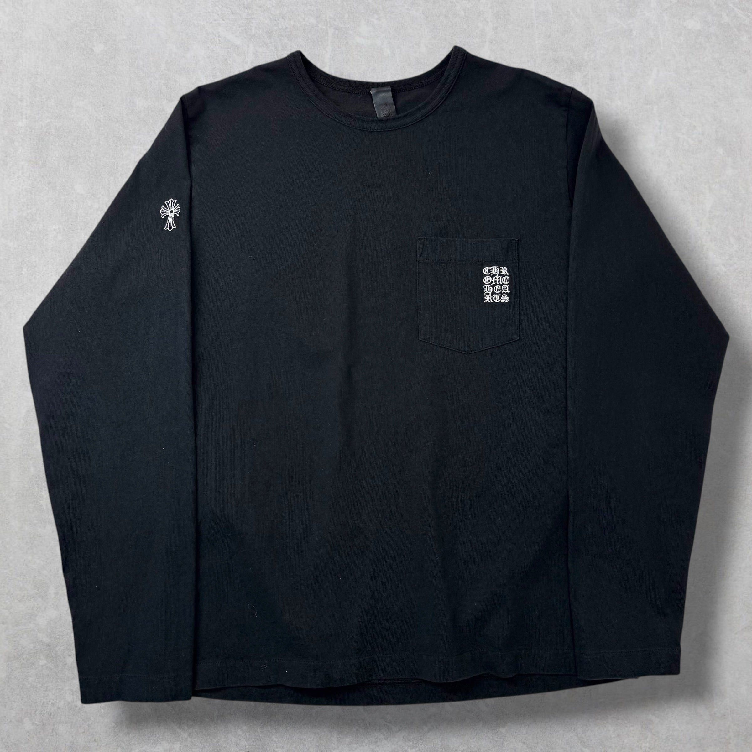 Chrome Hearts Chrome Hearts GRP Y Not Embroidered Black L/S Tee L Size US L / EU 52-54 / 3 - 1 Thumbnail