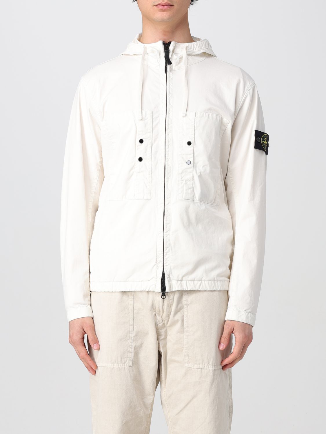Stone Island Jacket Men Ivory