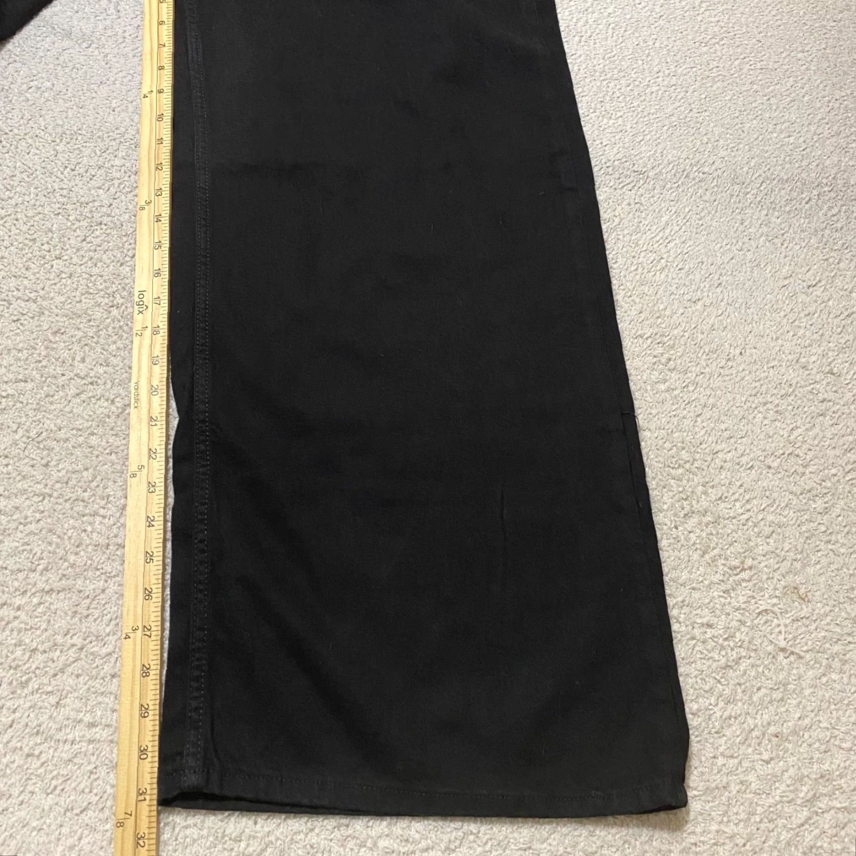 Gap VINTAGE Gap Womens Jeans Baggy Denim Black 16 Straight Wide Leg Maternity Regular Dark Wash NWT Size 24" / US 00 / IT 34 - 6 Thumbnail