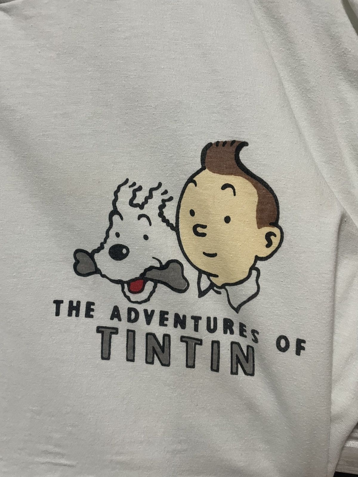 Vintage Vintage 90s Tintin in the Congo Graphic Cartoon T-Shirt XL Size US XL / EU 56 / 4 - 8 Thumbnail