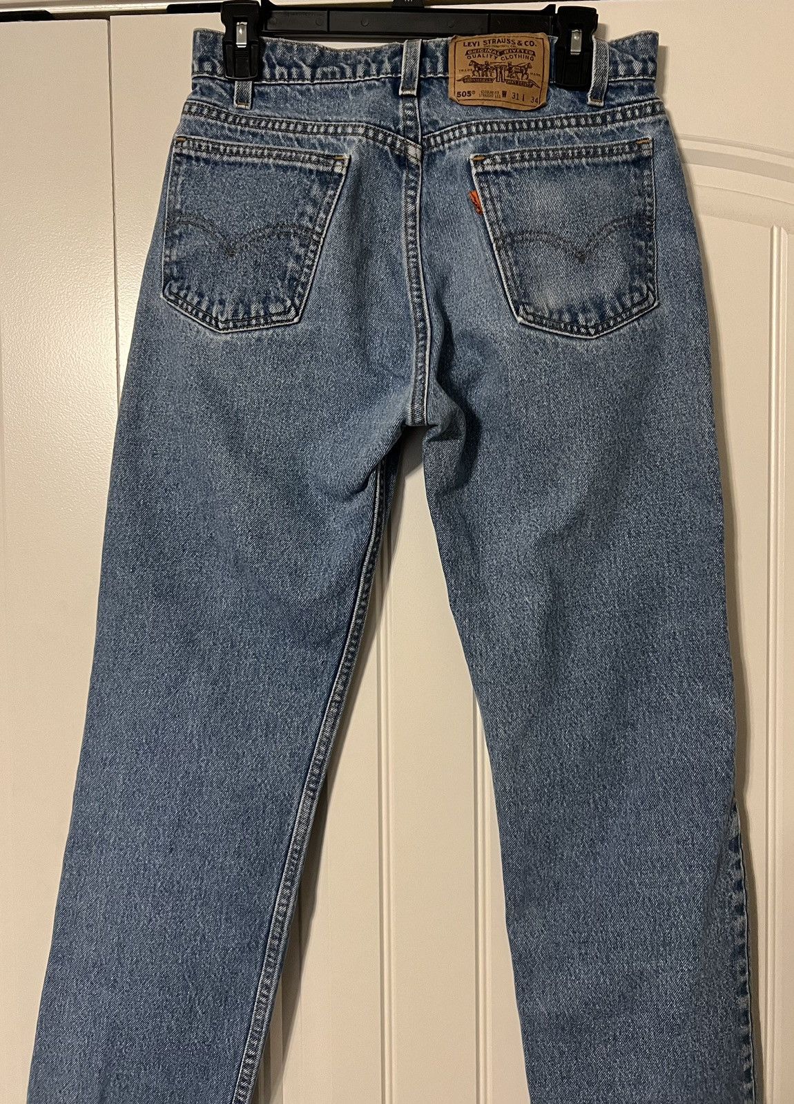 Levi's Vintage Levi’s 505 Orange Tab Jeans Size US 30 / EU 46 - 2 Thumbnail