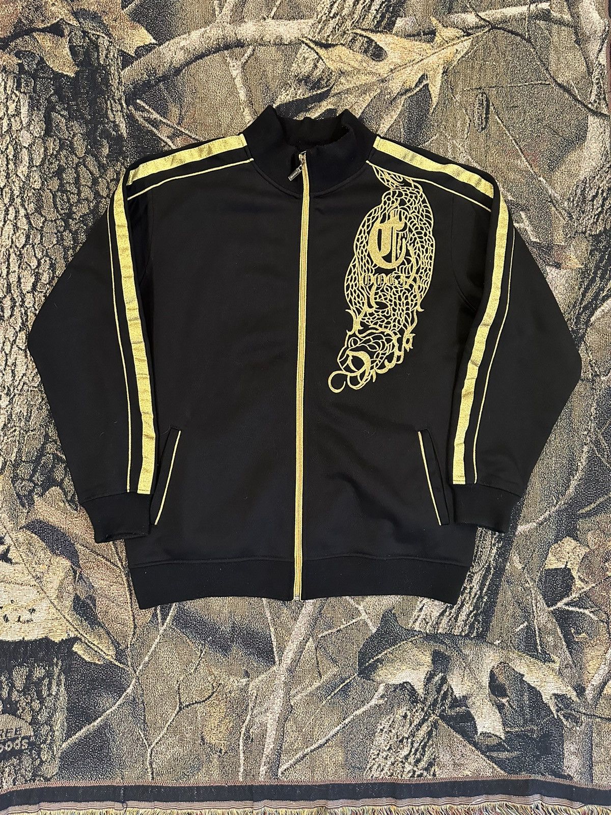 image of Coogi Track Jacket in Black, Men's (Size 2XL)