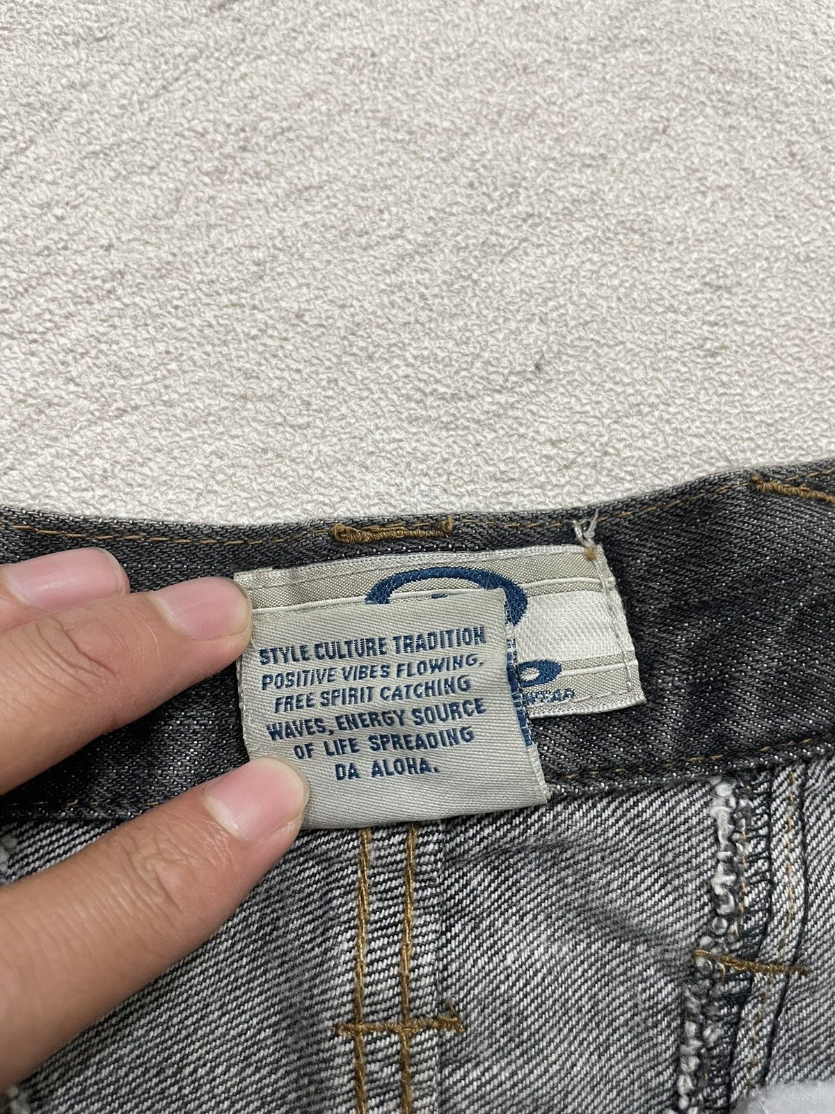 Japanese Brand 2000s Pico Embroidered Cargo Baggy Jeans Size US 32 / EU 48 - 8 Thumbnail
