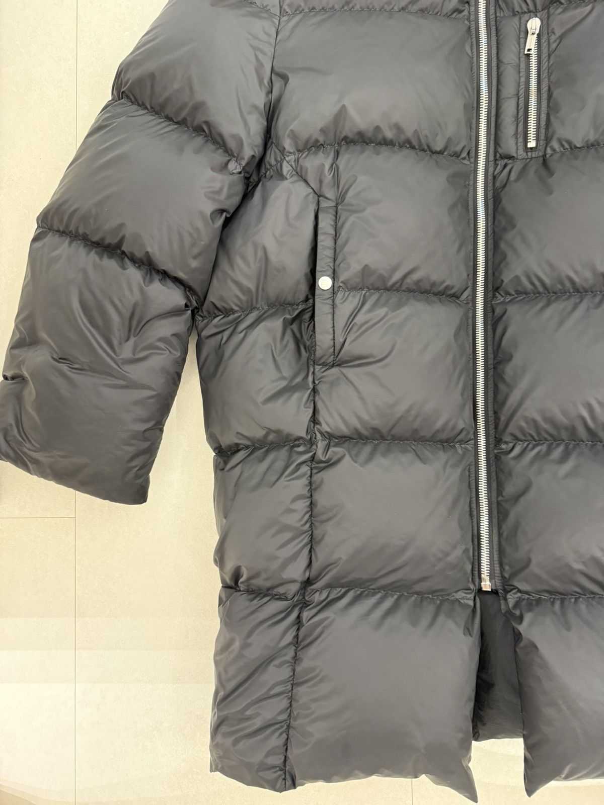 Moncler × Rick Owens Moncler x Rick Owens Cyclopic Long Down Jacket Black - 23FW Size US L / EU 52-54 / 3 - 3 Thumbnail