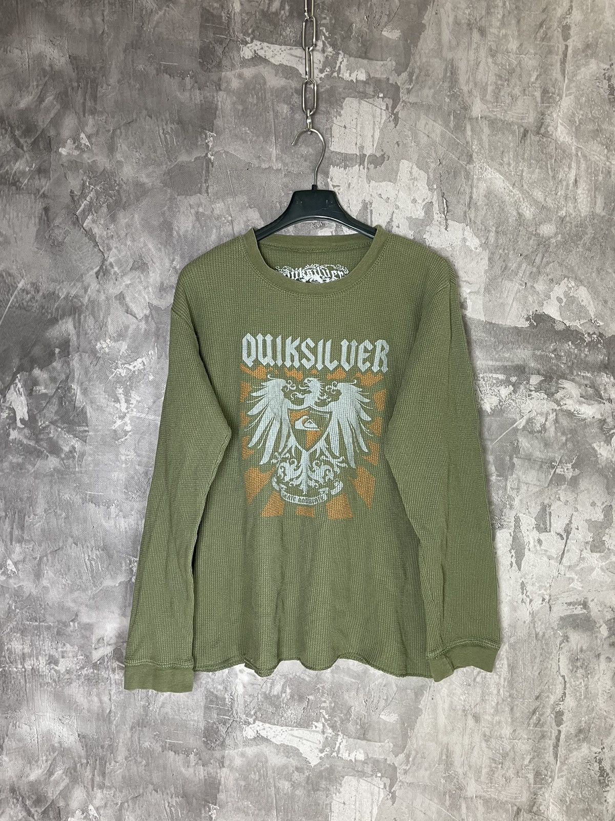 Affliction × Quiksilver × Vintage Vintage Quicksilver Y2K Affliction Style Skulls Long Sleeve Size XL / US 12-14 / IT 48-50 - 1 Thumbnail