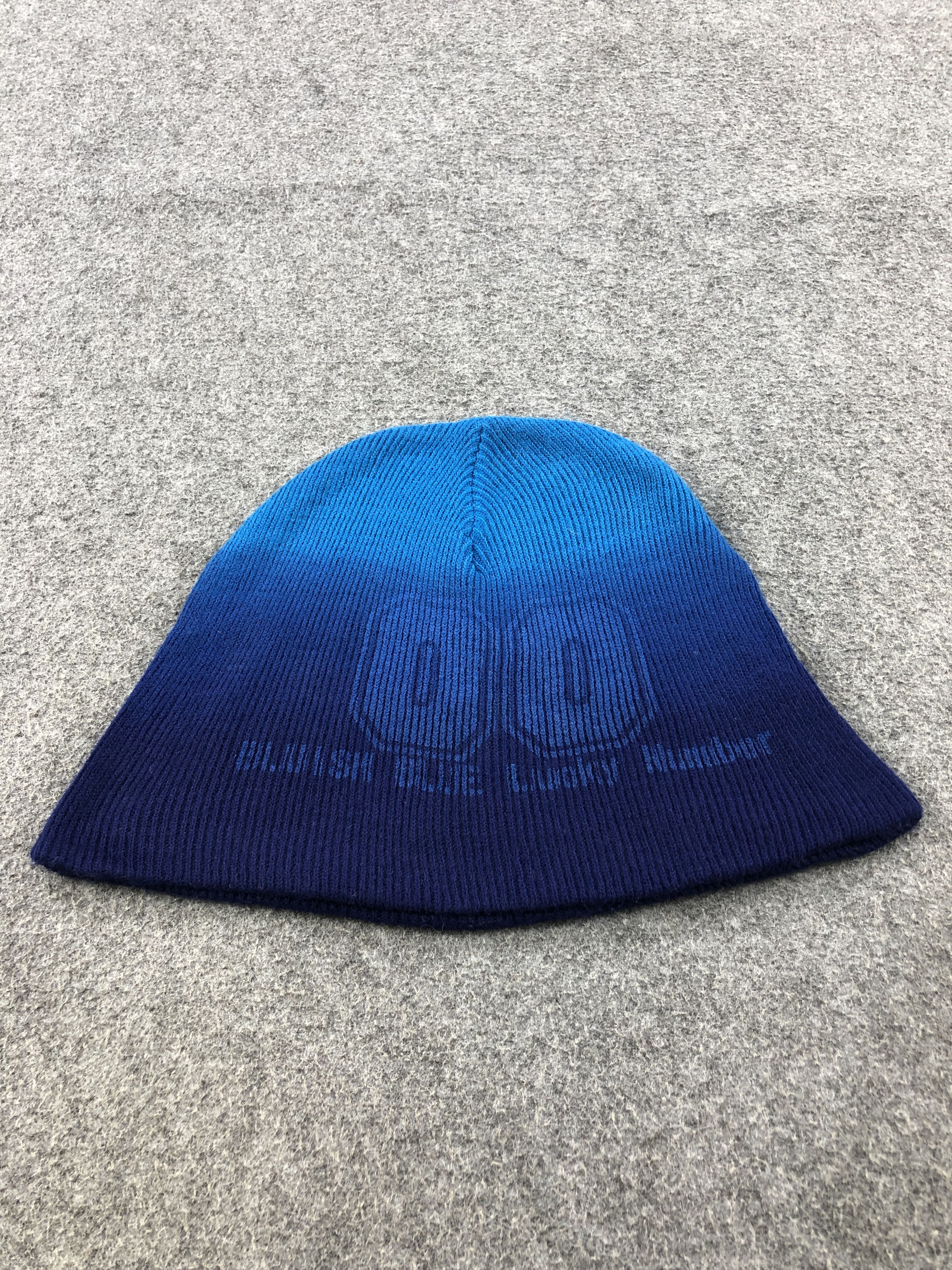 Vintage Unknown Bluish Blue Lucky Number Beanie Snowcap Snow Hat B51 Size ONE SIZE - 1 Thumbnail