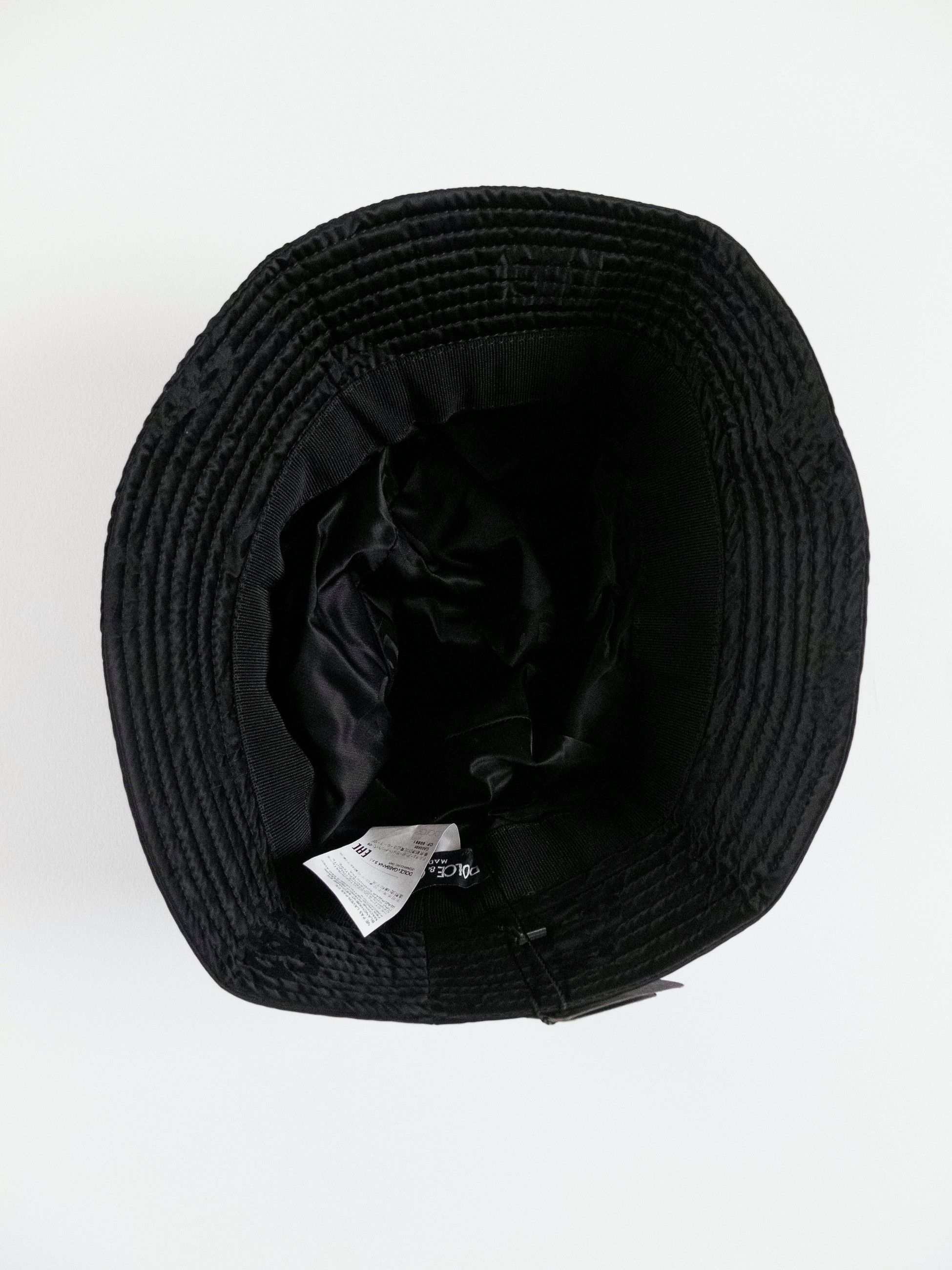 Dolce & Gabbana DOLCE & GABBANA black DG logo print nylon bucket hat Large Size ONE SIZE - 6 Thumbnail