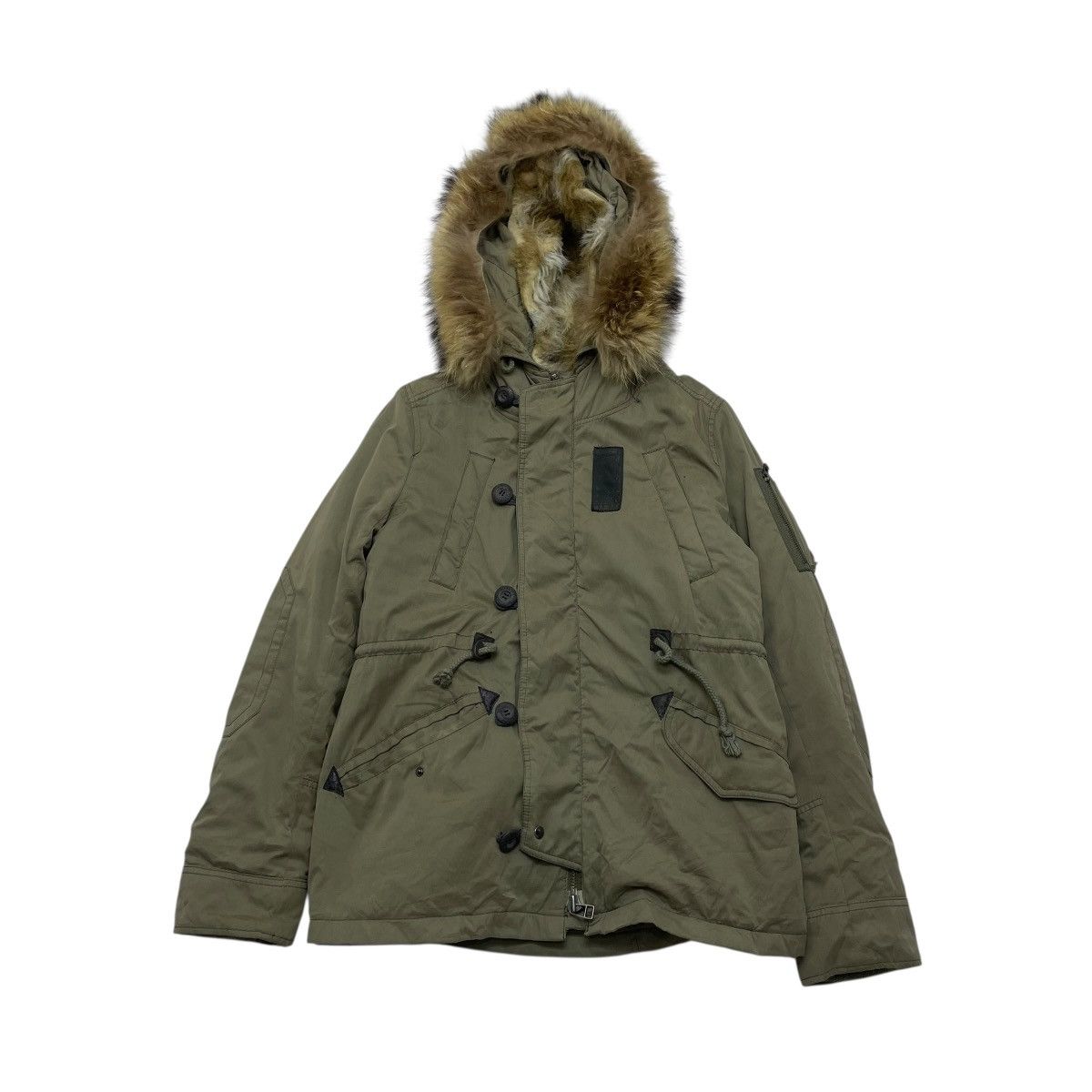 Le Grande Bleu (L.G.B.) 💥Vintage Japanese Brand Moussy Parka Faux Fur Jacket Size M / US 6-8 / IT 42-44 - 1 Thumbnail