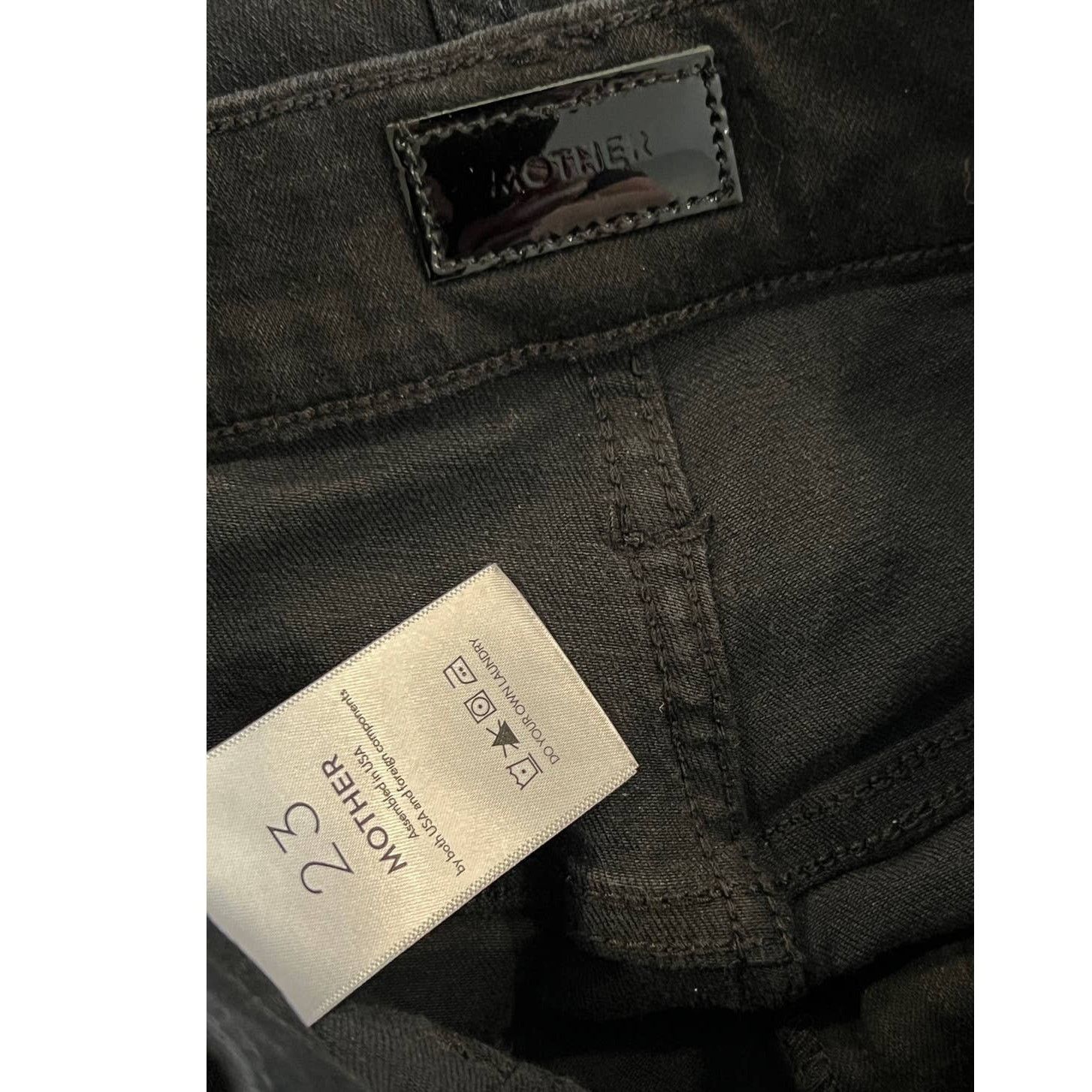 MOTHER MOTHER The Wrapper Patch Springy Ankle Jeans Size 23 Size 23" - 9 Thumbnail