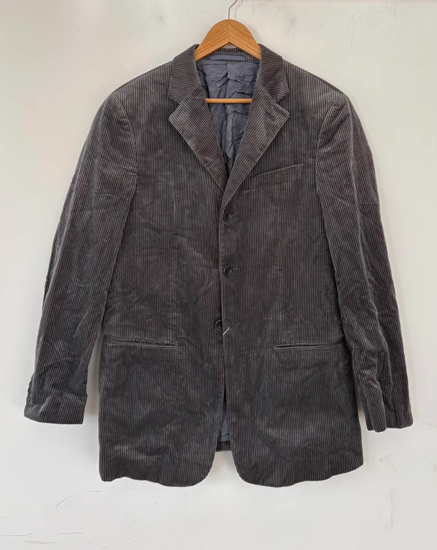 Armani Armani Collezioni Men's Corduroy Blazer Ｑ21 Size 48R - 1 Thumbnail