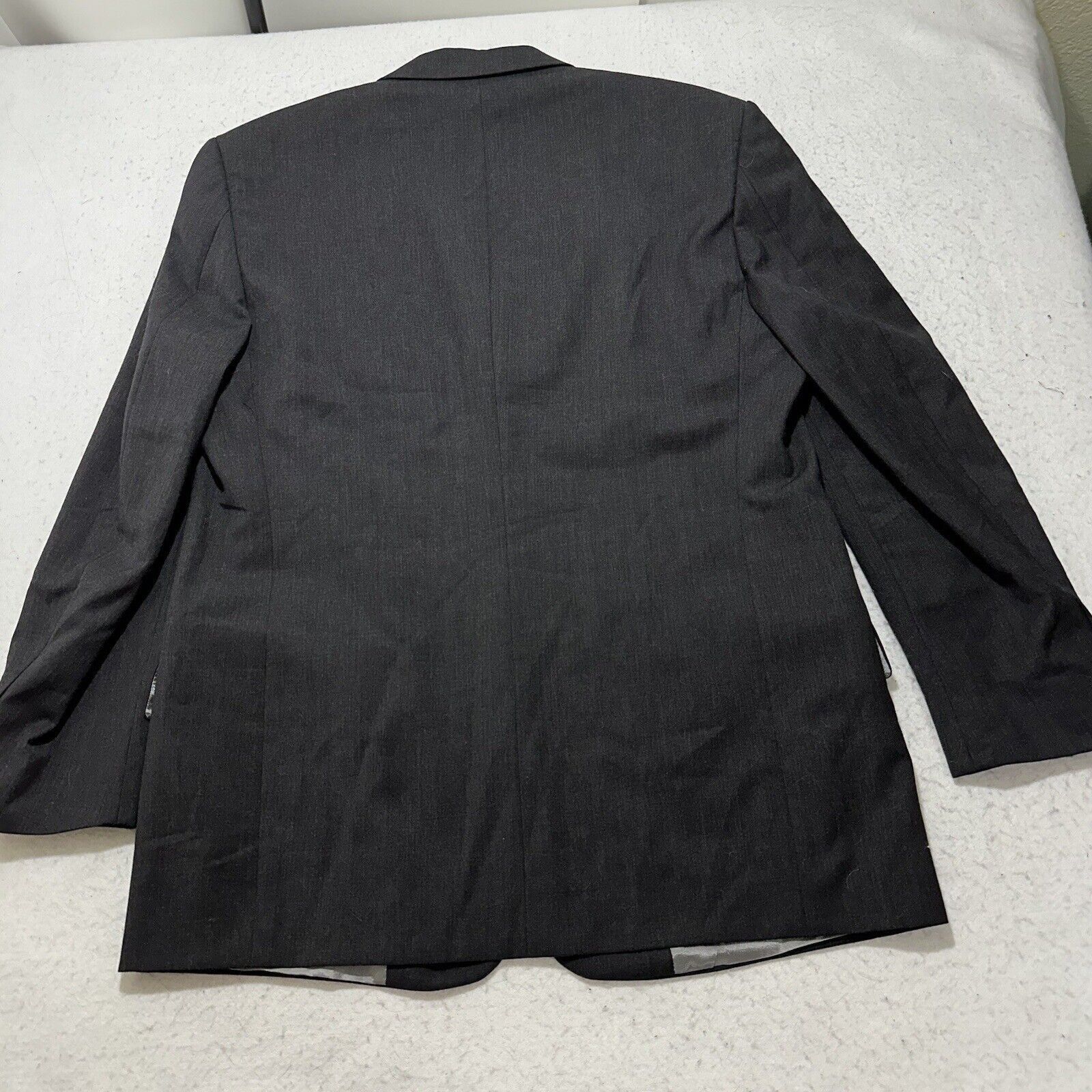 Other Axcess Claiborne 42R 100% Wool Suit Jacket Black/Gray Blazer Size 42R - 13 Thumbnail