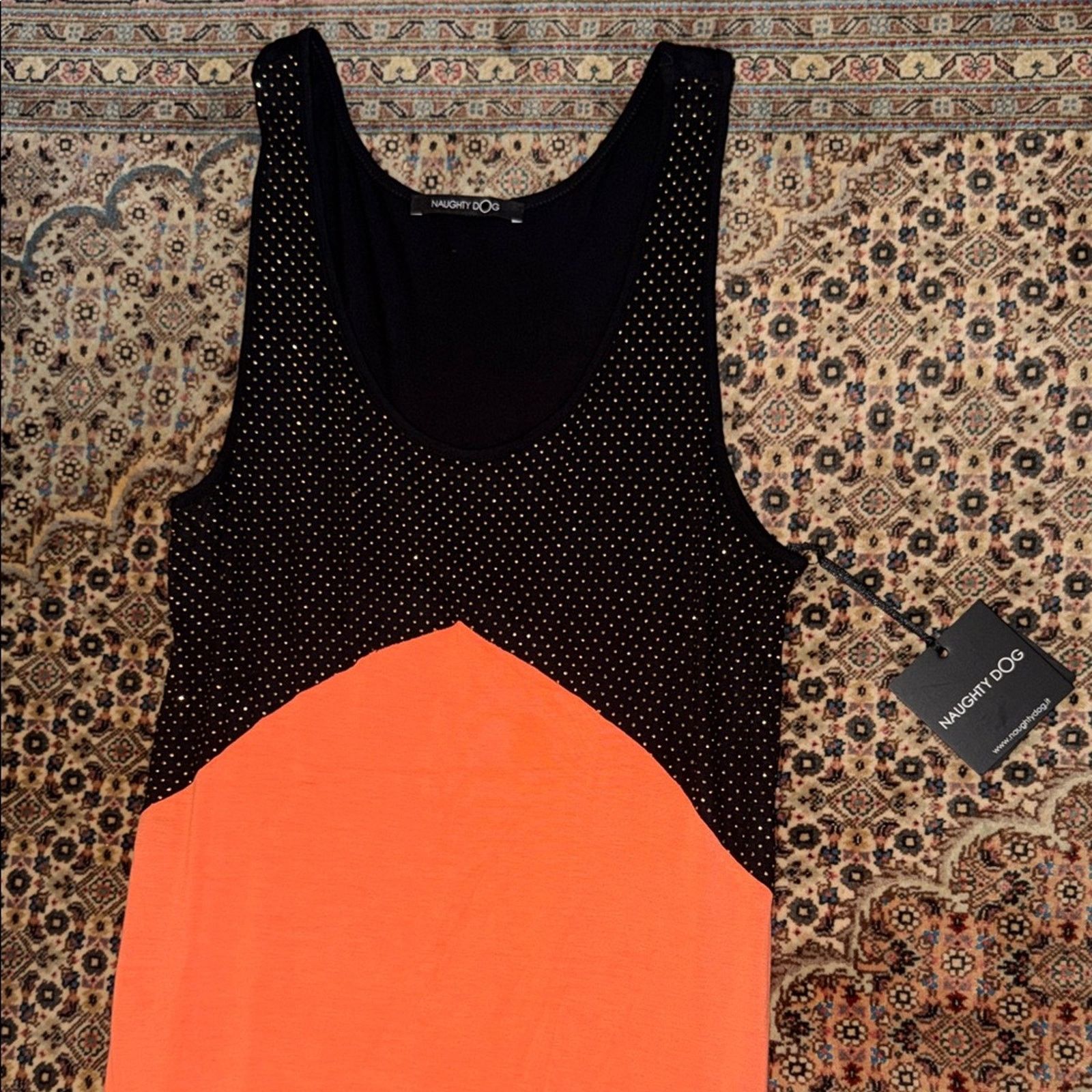 Other NWT Vibrant Women's Striped Orange Maxi Dress Size M Size M / US 6-8 / IT 42-44 - 3 Thumbnail