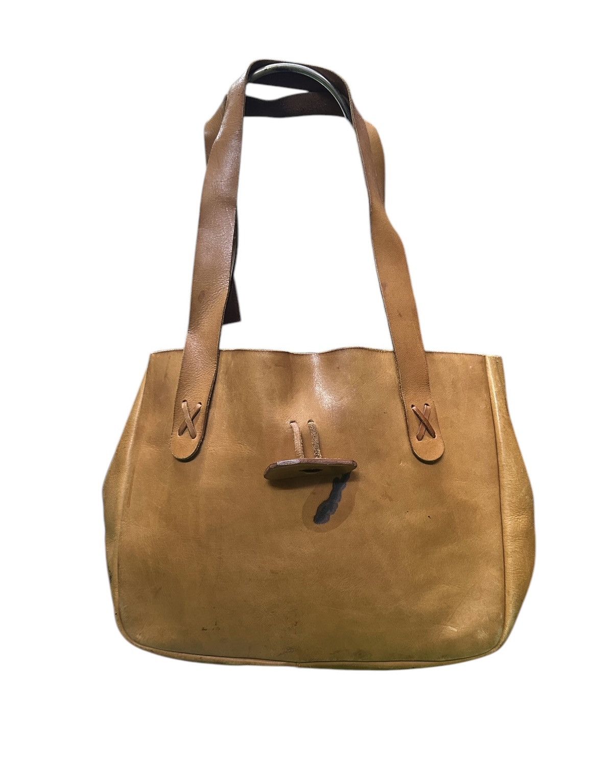 Leather tote bag takashimayo
