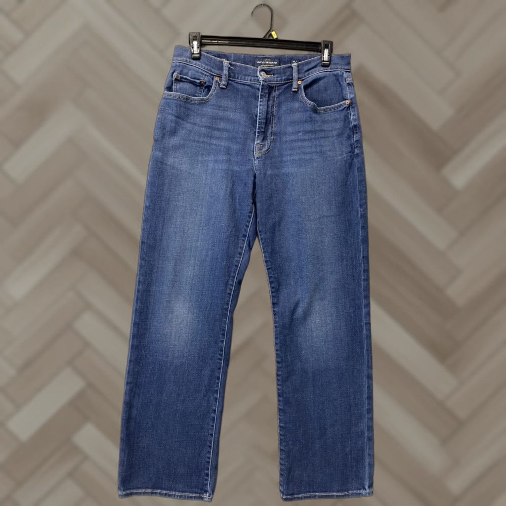 Lucky Brand Lucky Brand Jeans Adult 33X32 Blue Relaxed Bootcut Stretch Regular Inseam 32 Size 24" / US 00 / IT 34 - 1 Thumbnail