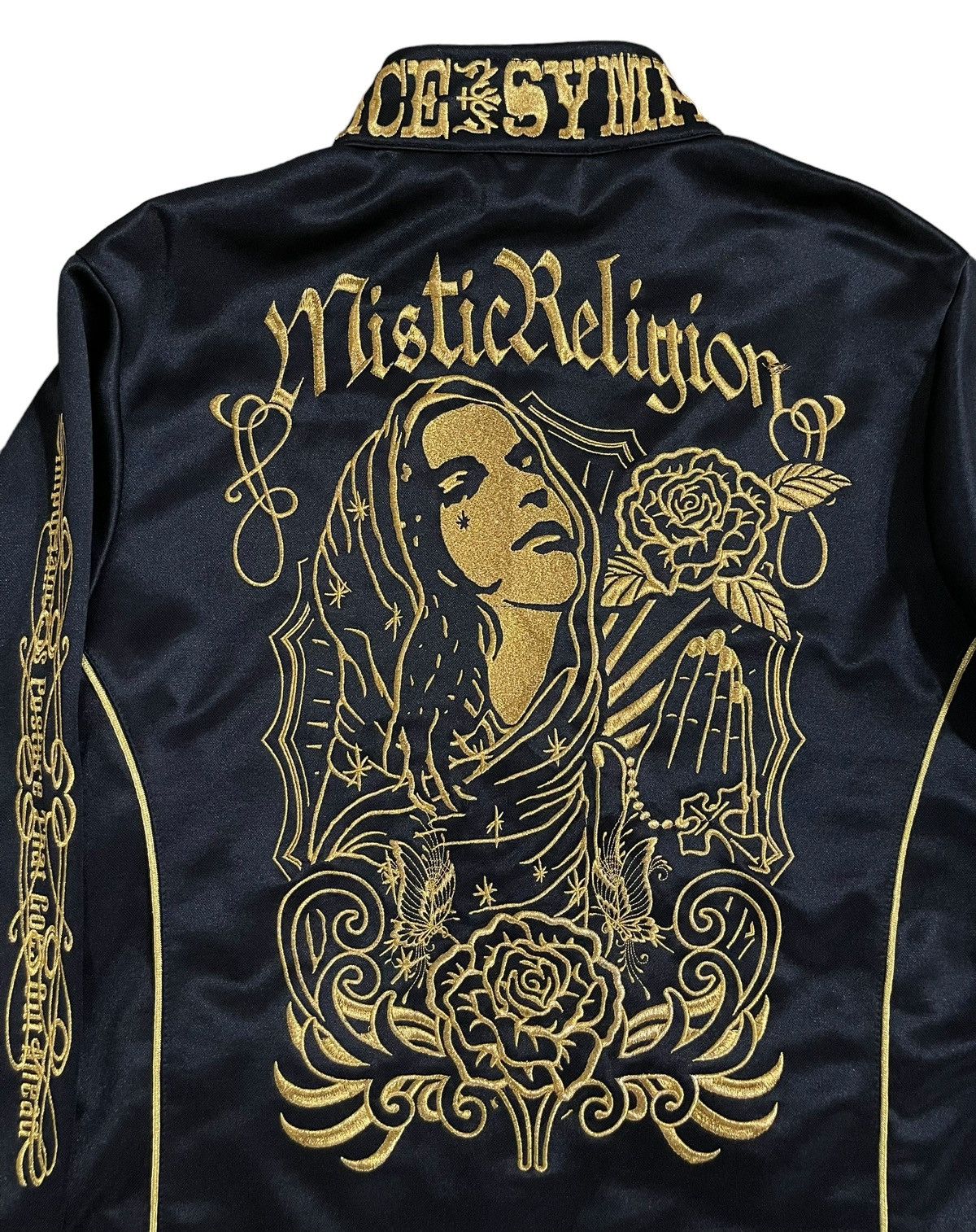 Affliction × Japanese Brand × Vintage CDS Jeans Embroidered Track Jacket Size US XL / EU 56 / 4 - 3 Thumbnail