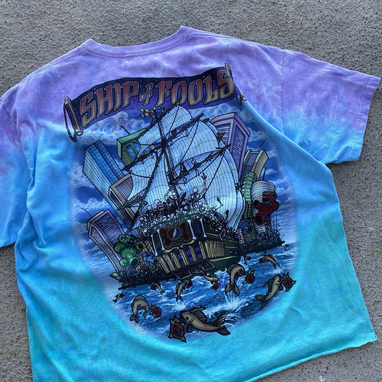 Band Tees Vintage 90s 2001 Grateful Dead Pirates T-shirt Band tee Y2K Size US L / EU 52-54 / 3 - 4 Thumbnail