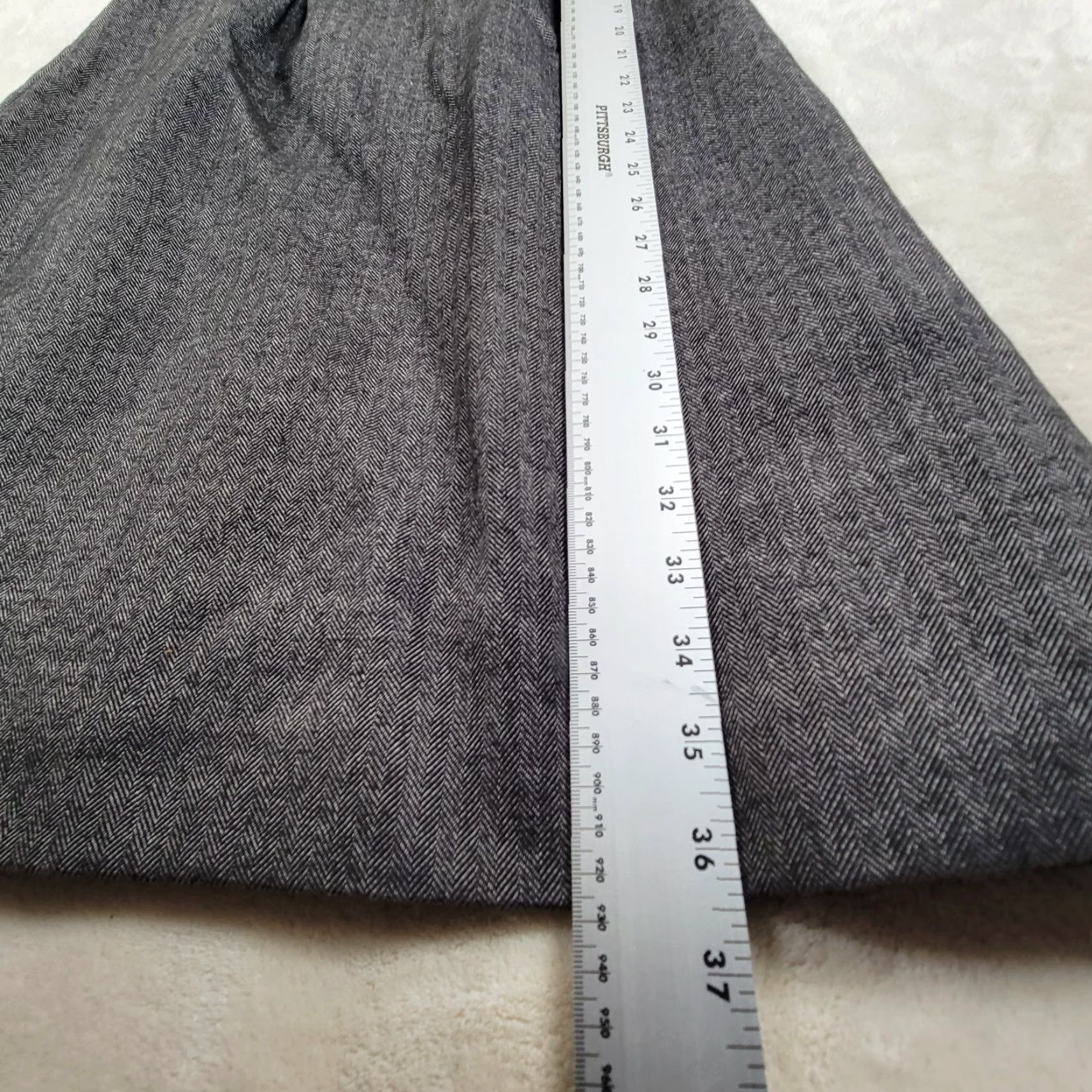 J.Crew J. Crew Women's Dress Size 6 Gray Wool Blend Herringbone Sleeveless Sheath Size M / US 6-8 / IT 42-44 - 5 Thumbnail