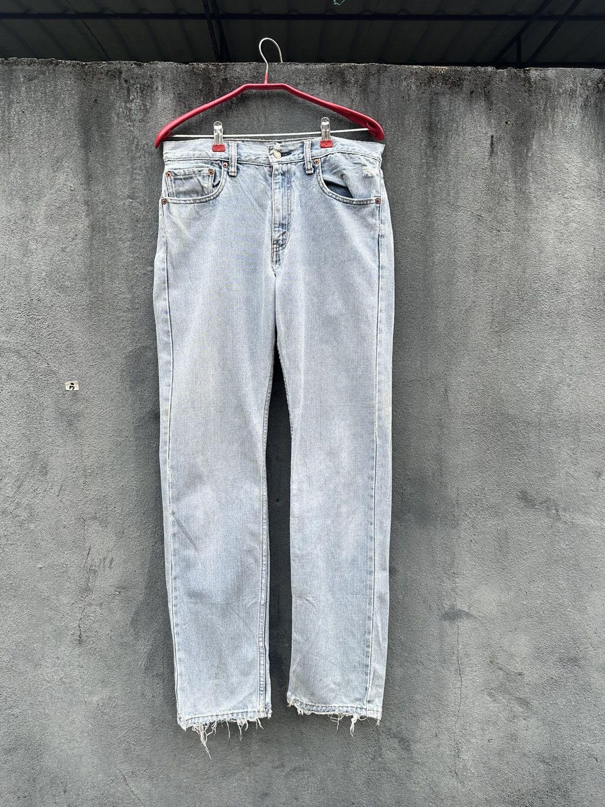 Levi's Vintage Clothing 👹Vintage Levis 532 Distressed Straight Cut Jeans Size US 30 / EU 46 - 2 Thumbnail