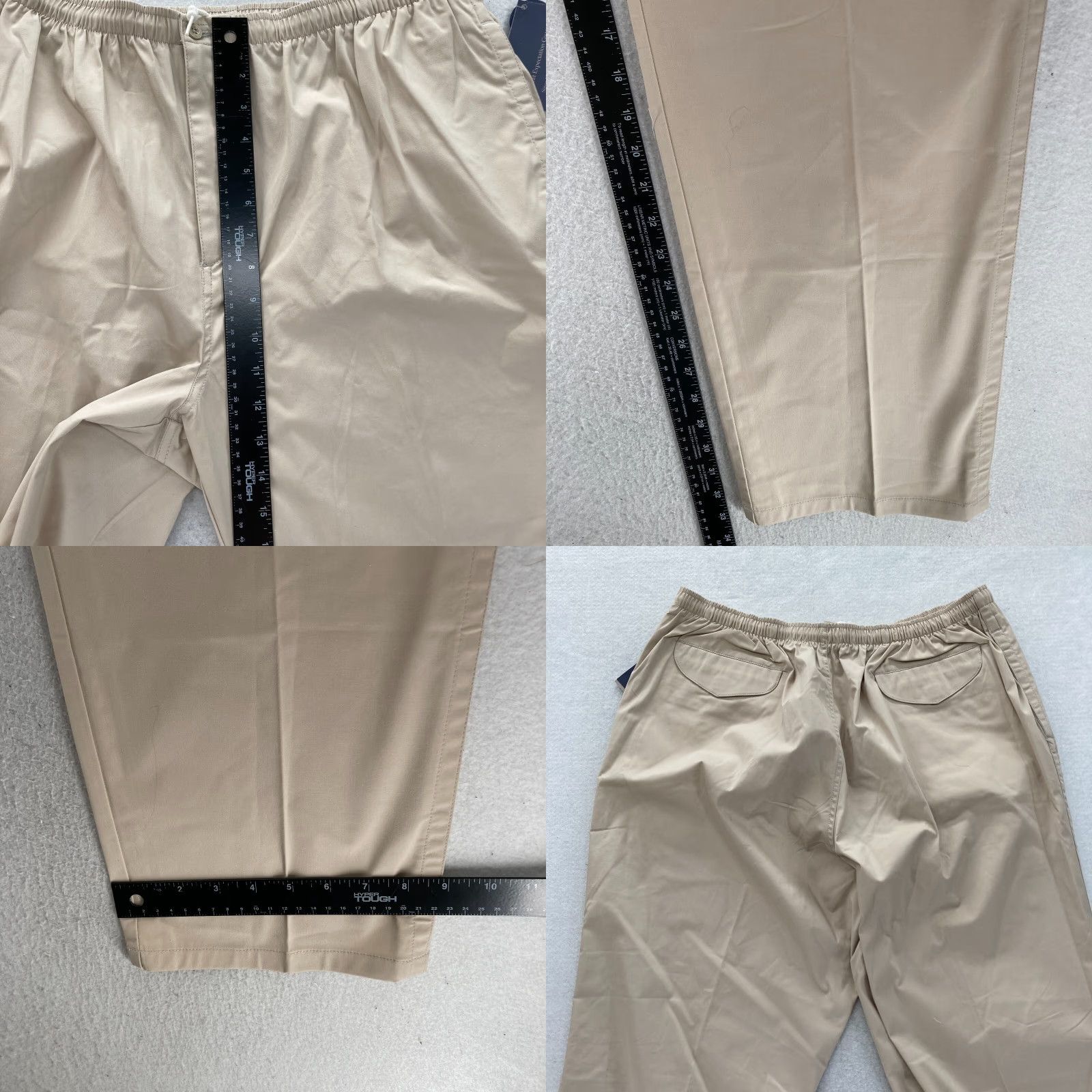 Vintage VINTAGE Sportif Pants Mens XL Khaki Beige Stretch Fabric Waistband Straight NWT Size US 36 / EU 52 - 8 Thumbnail