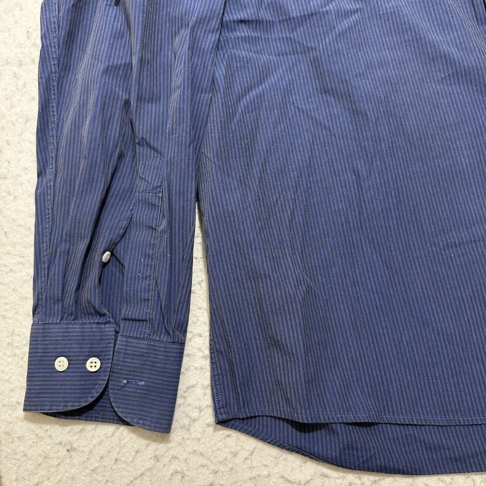 Hugo Boss BOSS Hugo Boss 16 Button Down Dress Shirt Blue Pattern Size US L / EU 52-54 / 3 - 5 Thumbnail