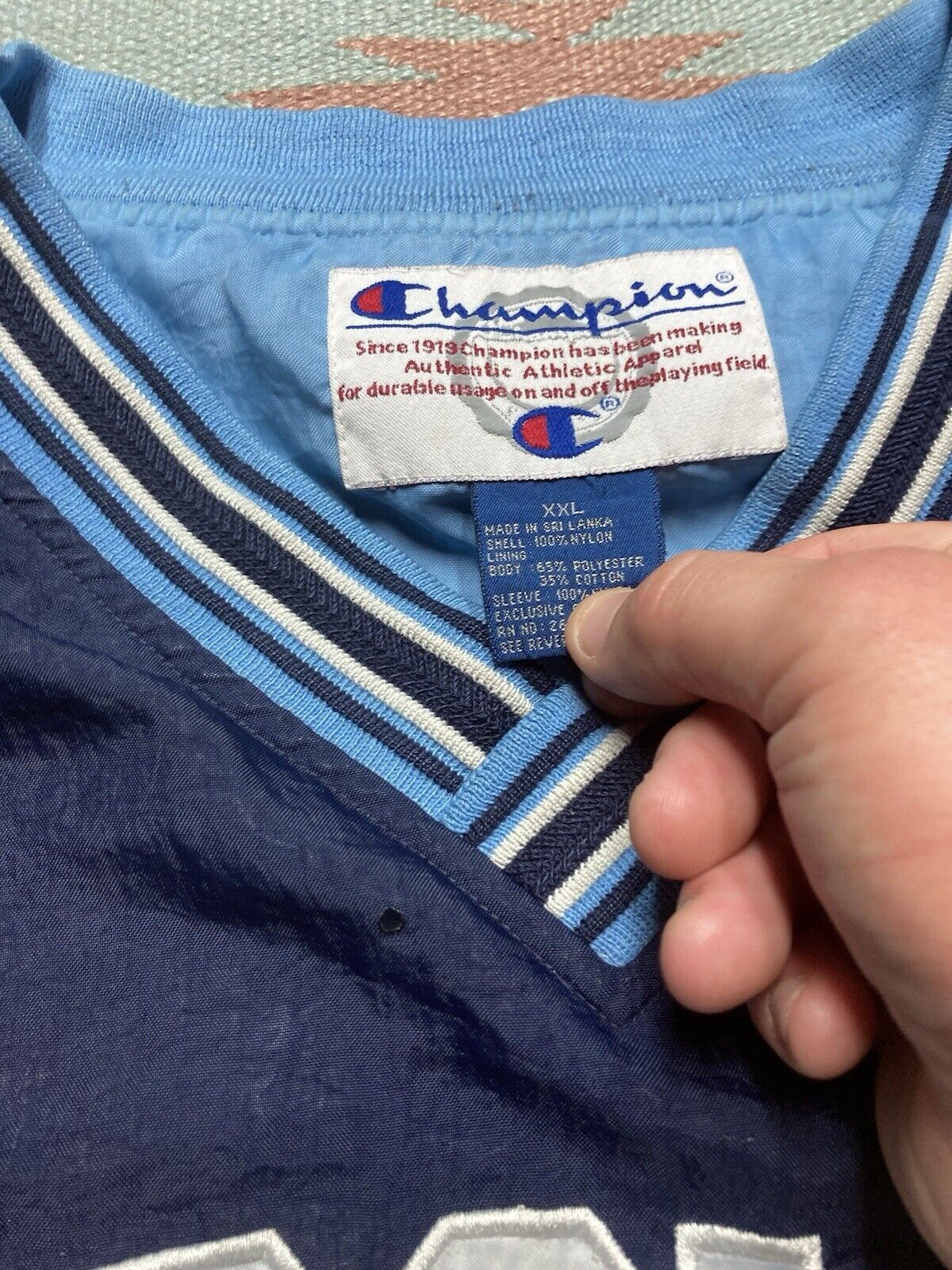 Champion × Vintage champion windbreaker jacket UNC north carolna Tar Heels XXL Size US XXL / EU 58 / 5 - 7 Thumbnail