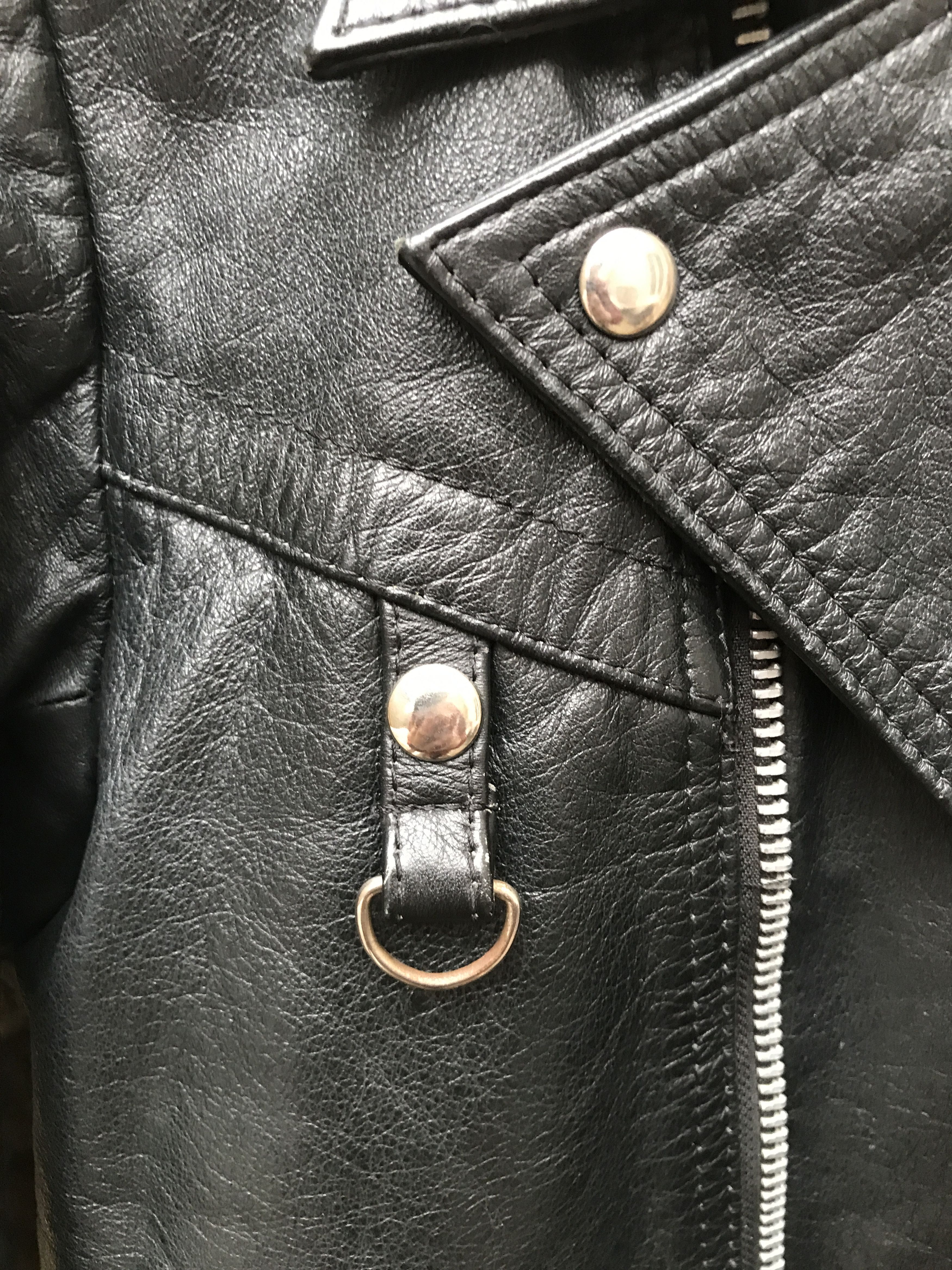 Vintage Rare 80s Leather Biker Jacket Jofama / Janbell / Petroff Size US S / EU 44-46 / 1 - 9 Thumbnail