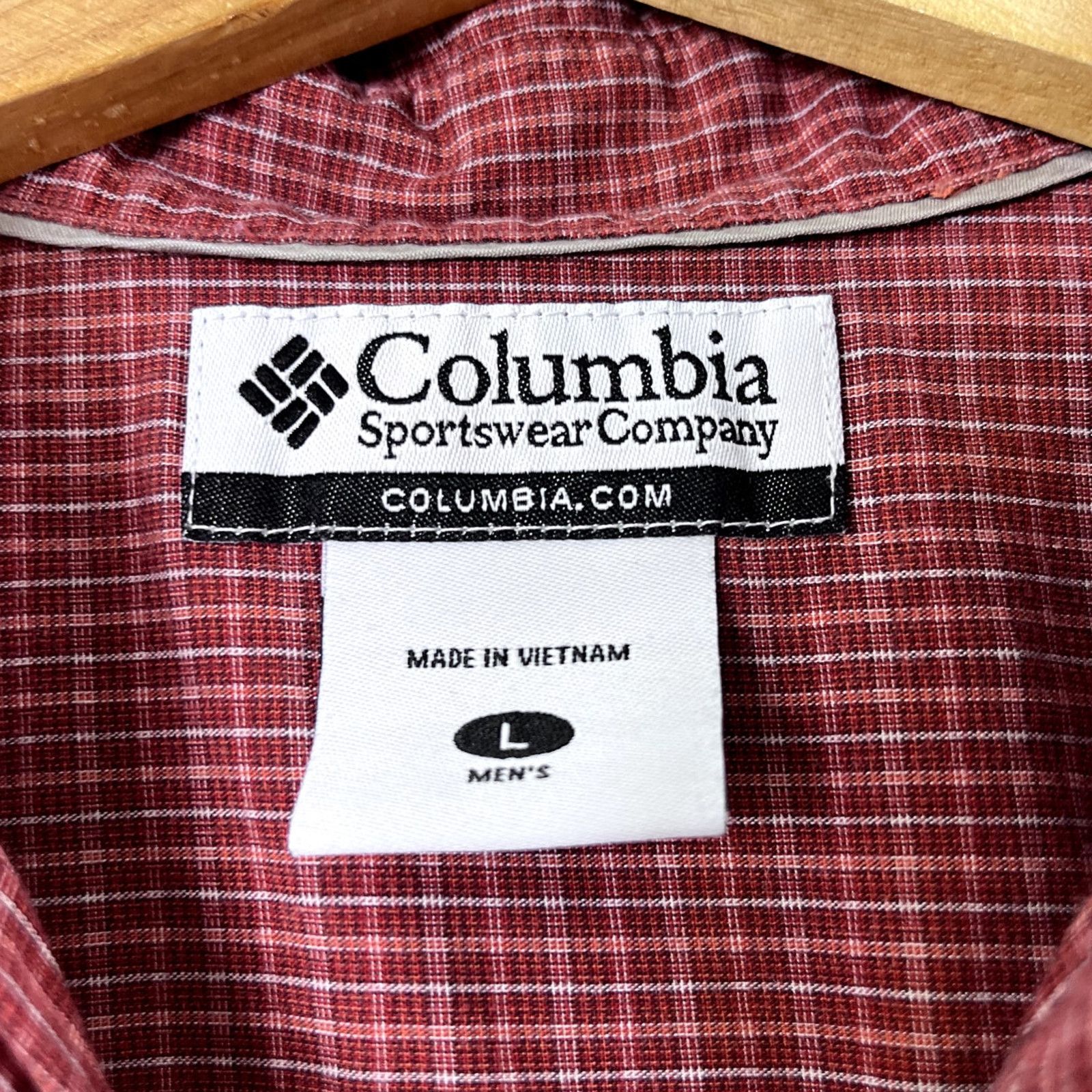 Columbia Men's Red Plaid Short Sleeve Button Front Shirt L Size US L / EU 52-54 / 3 - 3 Thumbnail