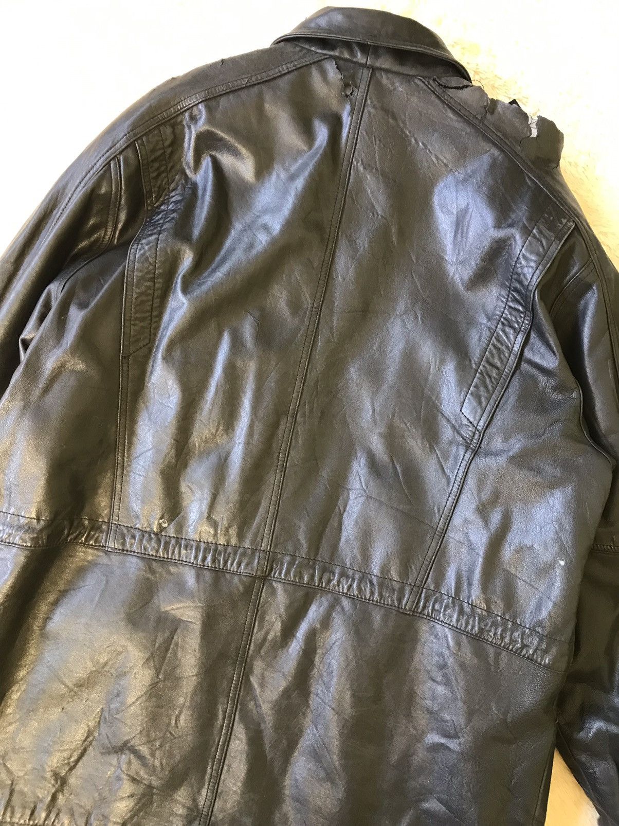 Leather × Vintage Rob & Bob Vintage Leather Jacket Size US XL / EU 56 / 4 - 9 Thumbnail