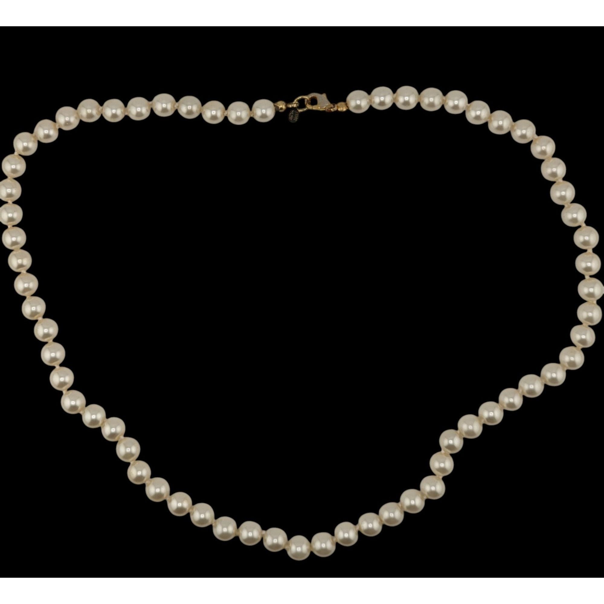Other Vintage 1960s WLIND Faux Pearl Necklace With 14K Gold Electr Size ONE SIZE - 2 Thumbnail