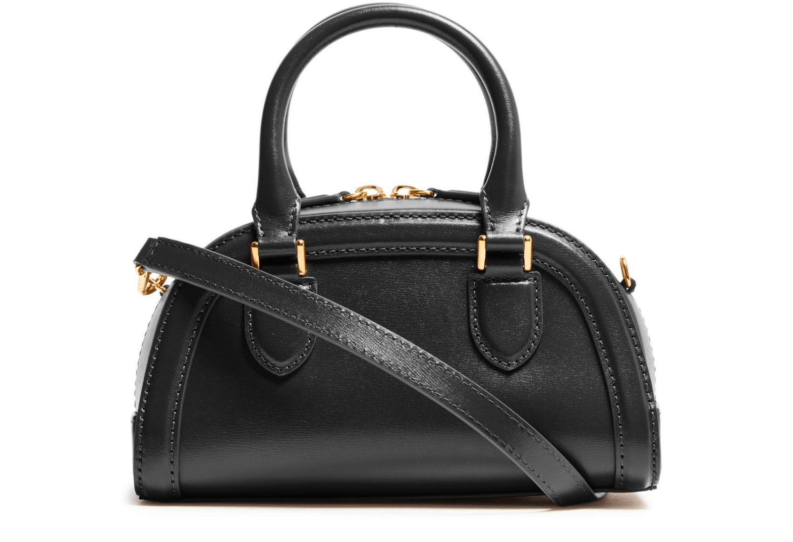 Alexander McQueen MCQUEEN Birdee Mini Black Leather Top Handle Bag New Size ONE SIZE - 3 Thumbnail