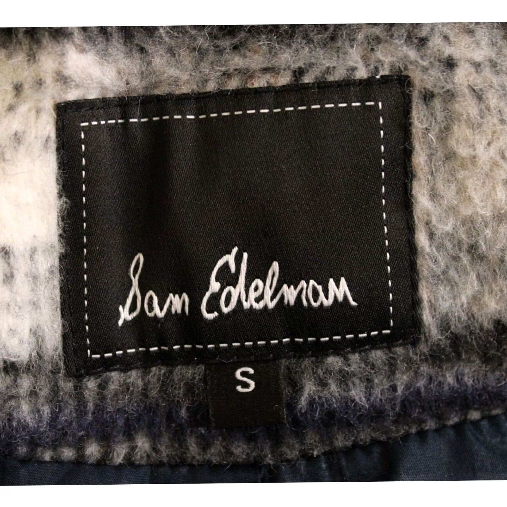 Sam Edelman VINTAGE Sam Edelman Coat Wool Blend Plaid Overcoat Women S Black Grey White Multi Pattern Casual Travel Size S / US 4 / IT 40 - 7 Thumbnail