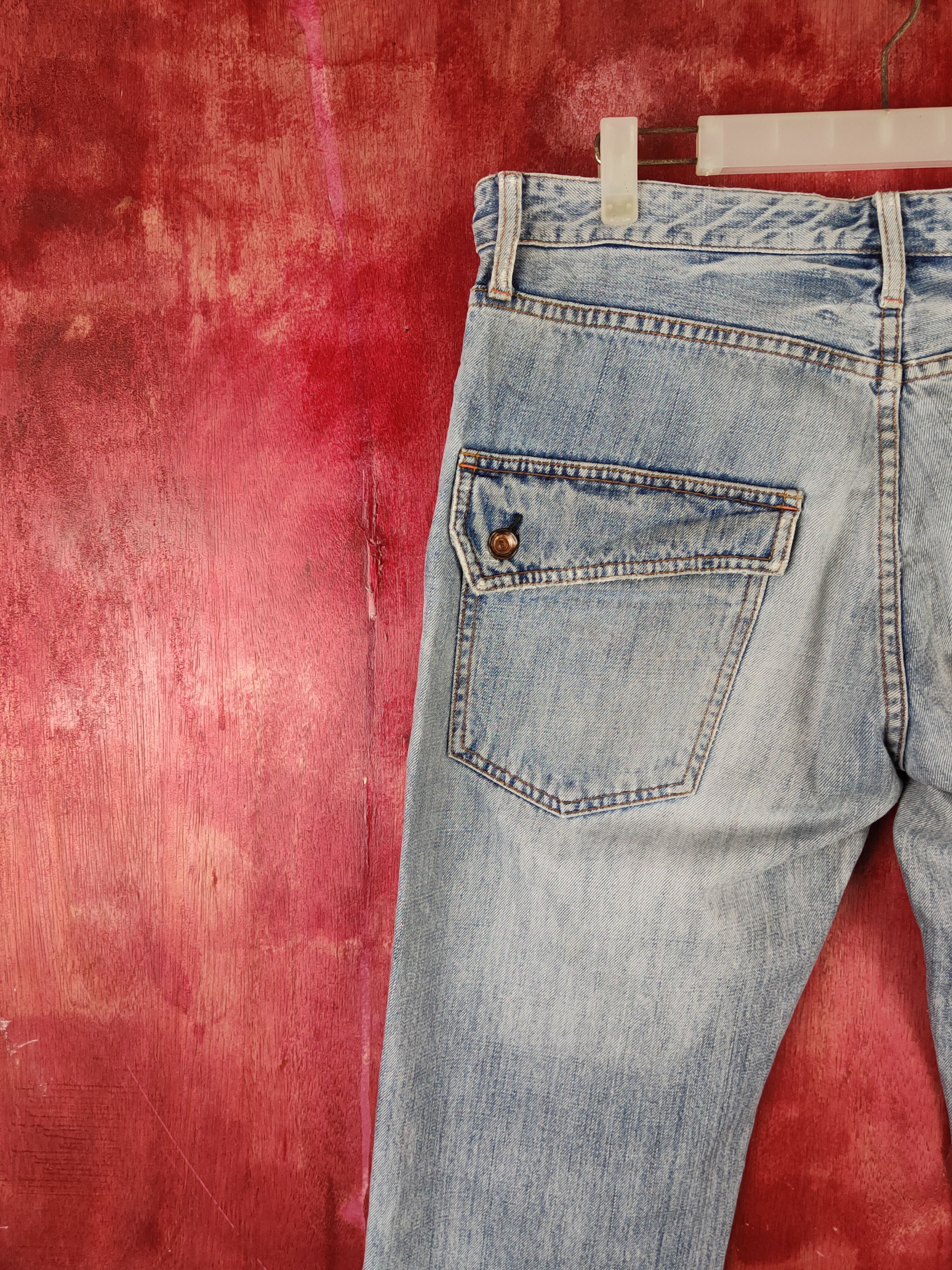 Global Work Global Work Blue Distressed Multipocket Denim #S1611 Size US 34 / EU 50 - 9 Thumbnail