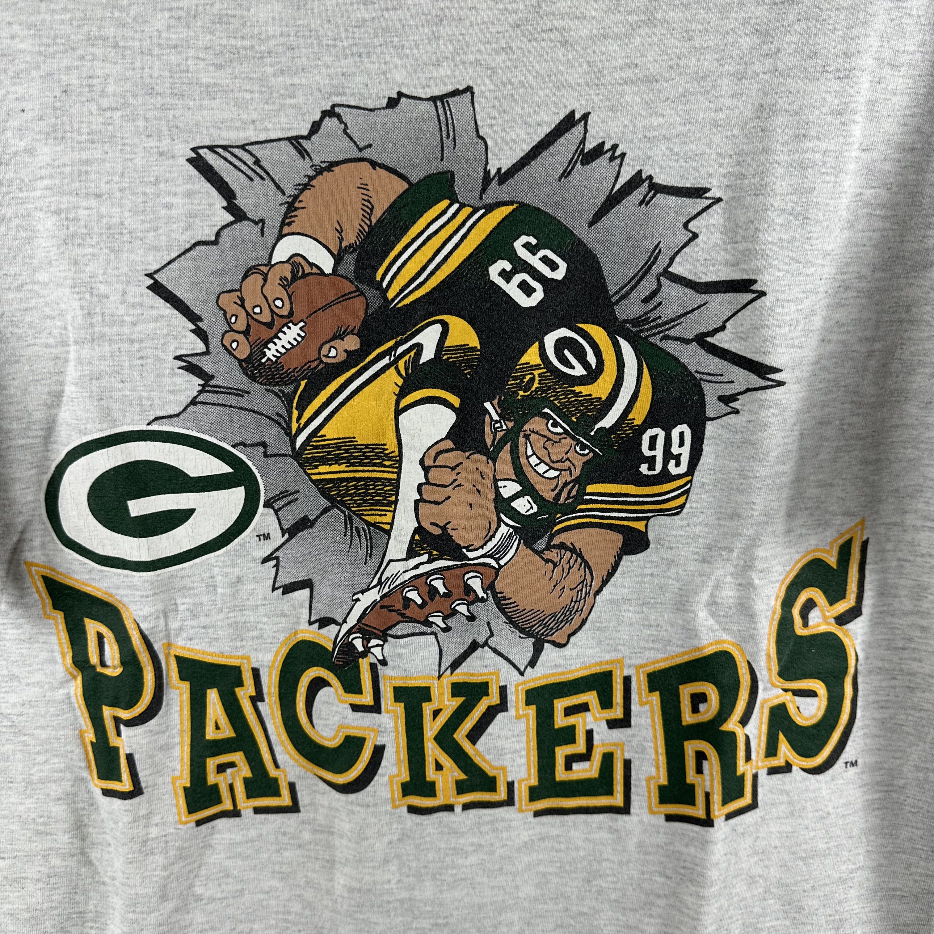 Vintage 1993 Green Bay Packers NFL Breakthrough Nutmeg T-shirt Size US L / EU 52-54 / 3 - 2 Thumbnail