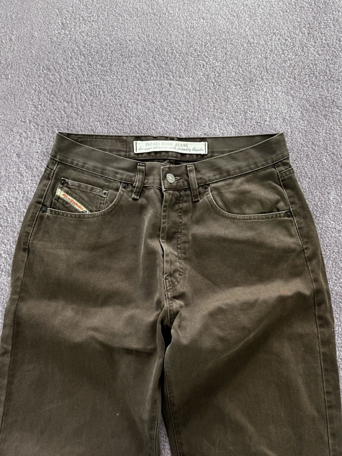 Diesel Diesel Retro Vibe Vintage Brown Stone Washed Pants Size US 33 - 3 Thumbnail