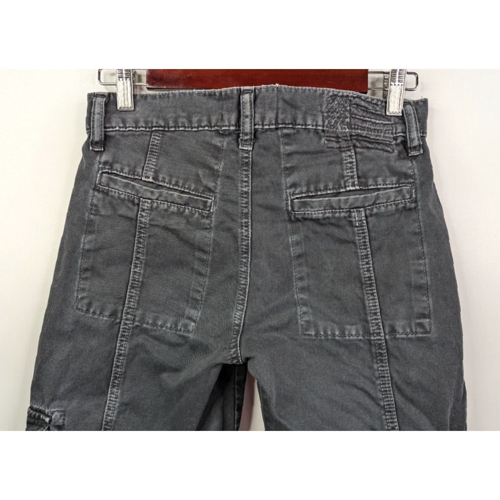 Vintage REVICE Denim Highland Cargo Pants Women's Size 25 Charcoal Straight Cotton, Cargo, Shirts? Size 42" / US 20 - 5 Thumbnail