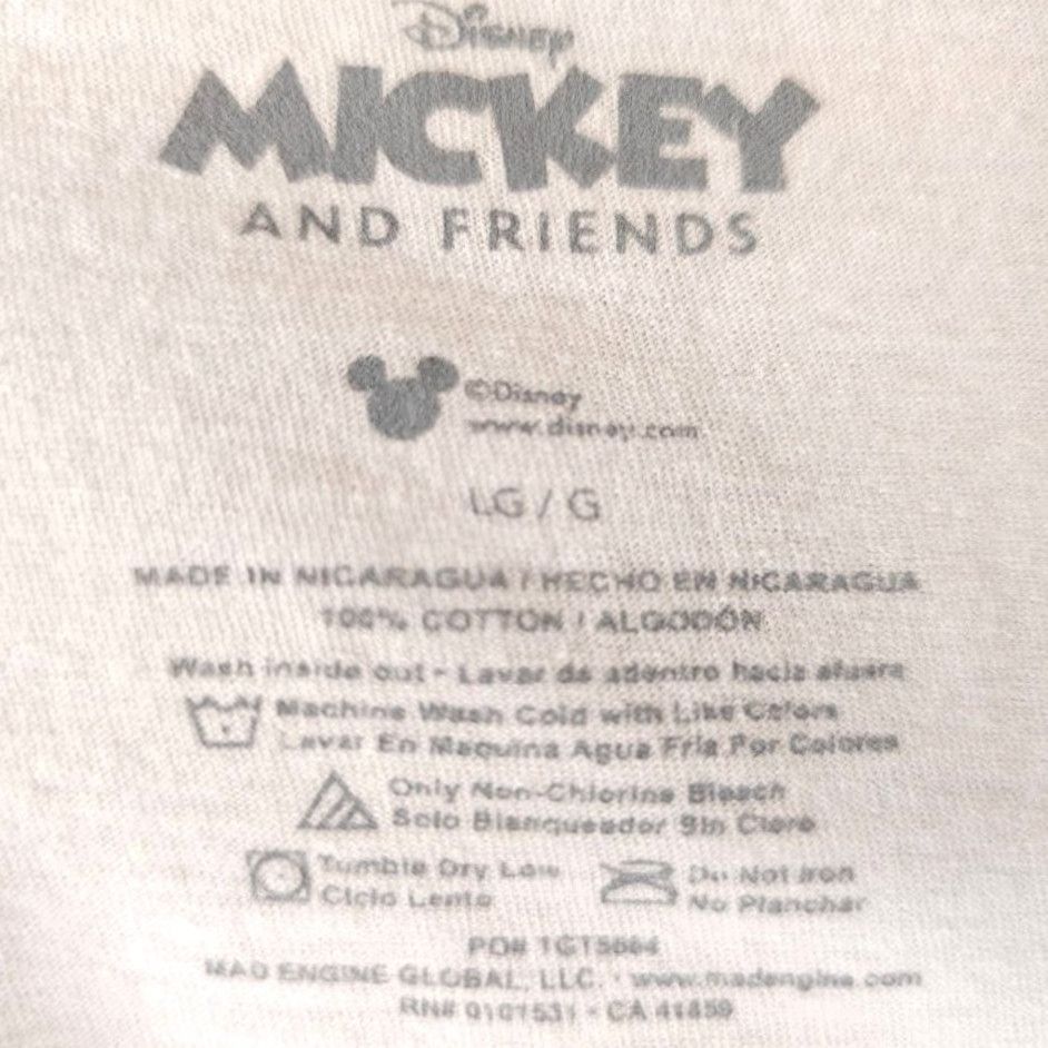 Disney Mickey Mouse T Shirt Mens Large White Walt Disney Mickey And Friends Shirt Men Size US L / EU 52-54 / 3 - 5 Thumbnail