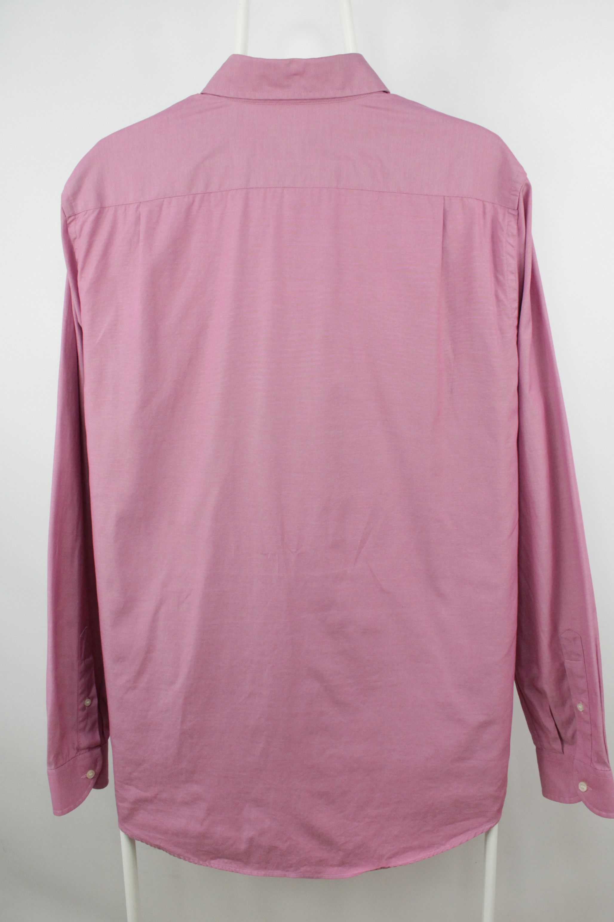 Designer × Lacoste Lacoste Woven Pink Cotton L/S Regular Fit Dress Shirt Size US L / EU 52-54 / 3 - 6 Thumbnail