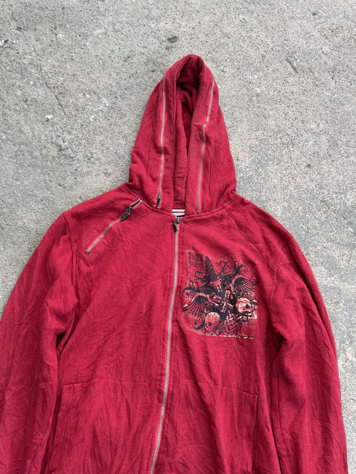 Hysteric Glamour Archived Zipper Hoodie Skulls Well Spring Japanese Lgb Size US M / EU 48-50 / 2 - 3 Thumbnail