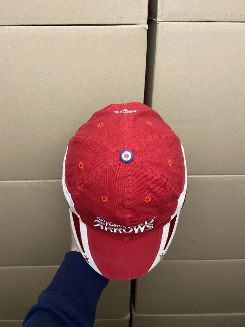 Vintage 🦅 VINTAGE RED ARROWS USA AIR FORCE CAP HAT MILITARY AVIATOR Size ONE SIZE - 8 Thumbnail