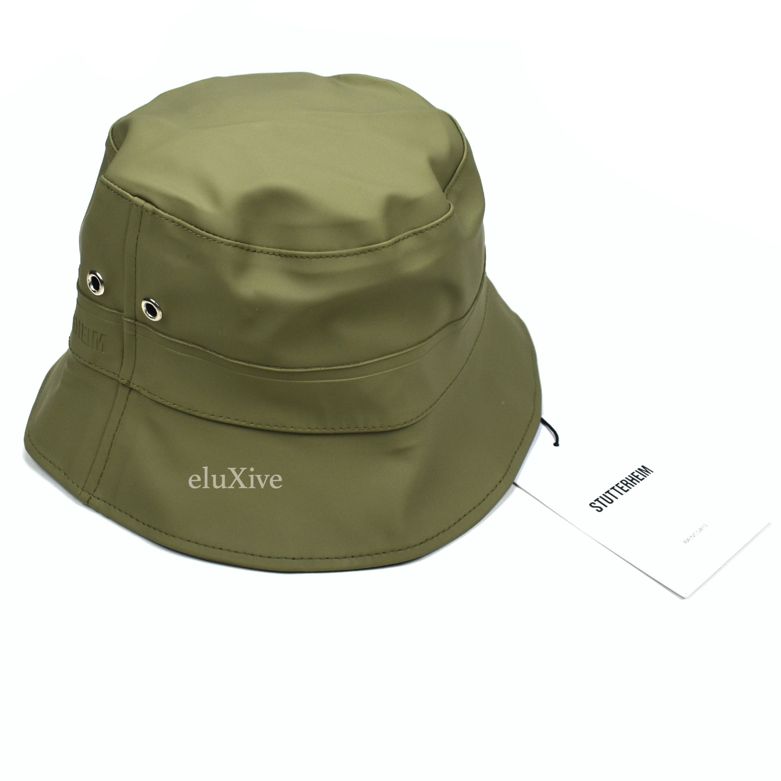 Stutterheim Stutterheim Beckholmen Bucket Hat Olive DS Size ONE SIZE - 1 Preview