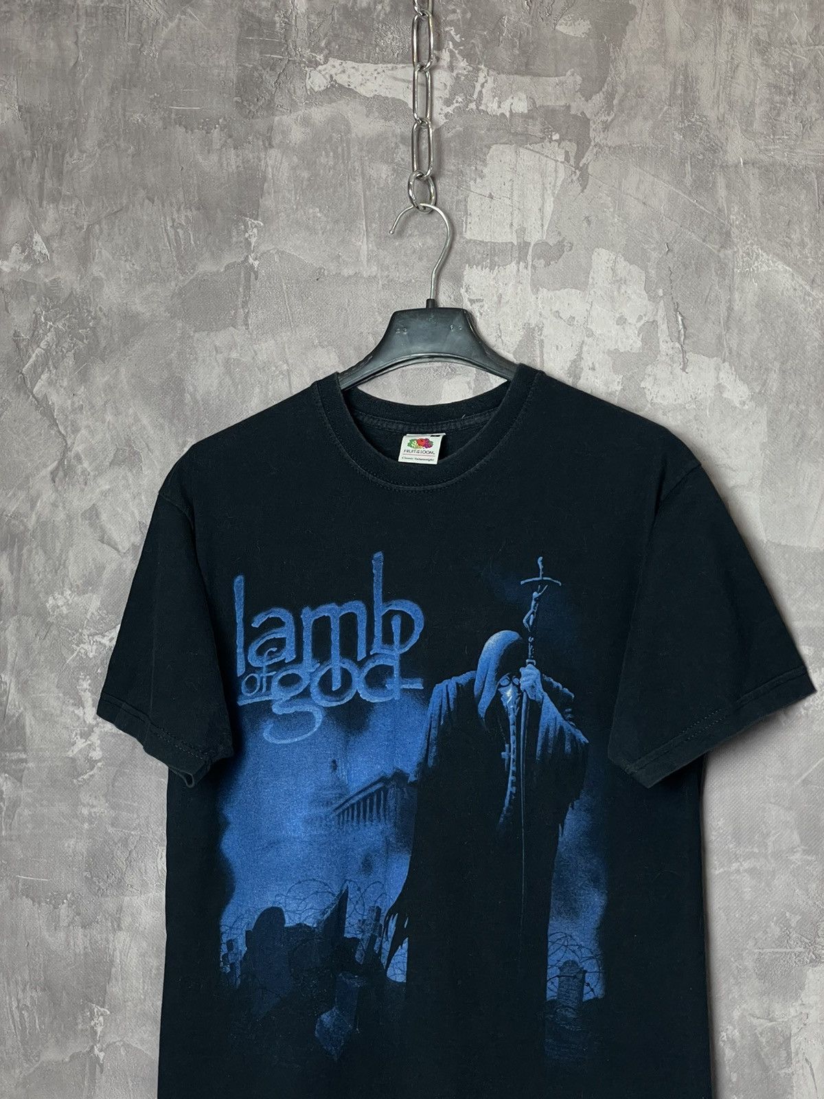 Band Tees × Vintage Vintage Y2K Lamb of God death metal graphic T shirt black Size US S / EU 44-46 / 1 - 2 Thumbnail