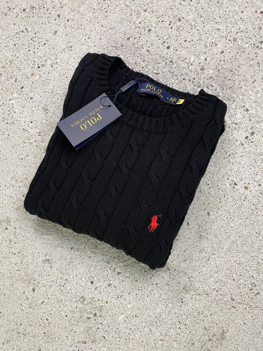 Polo Ralph Lauren Black sweater Polo Ralph Lauren Size US M / EU 48-50 / 2 - 1 Thumbnail