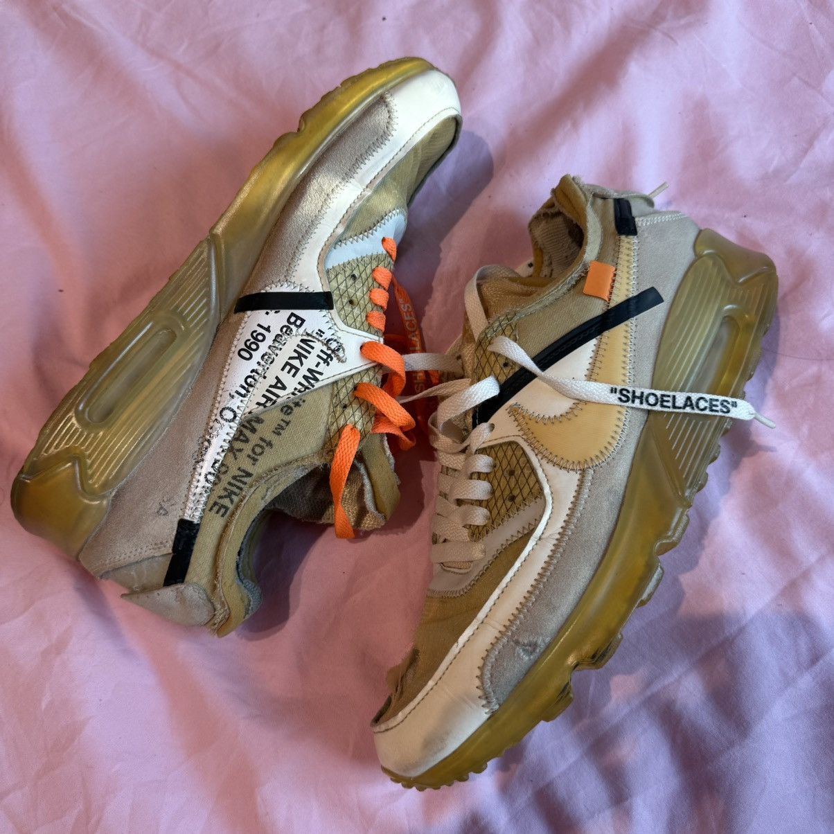 Nike × Off-White Off-White x Nike “The Ten” Air Max 90 Size US 9.5 / EU 42-43 - 3 Thumbnail