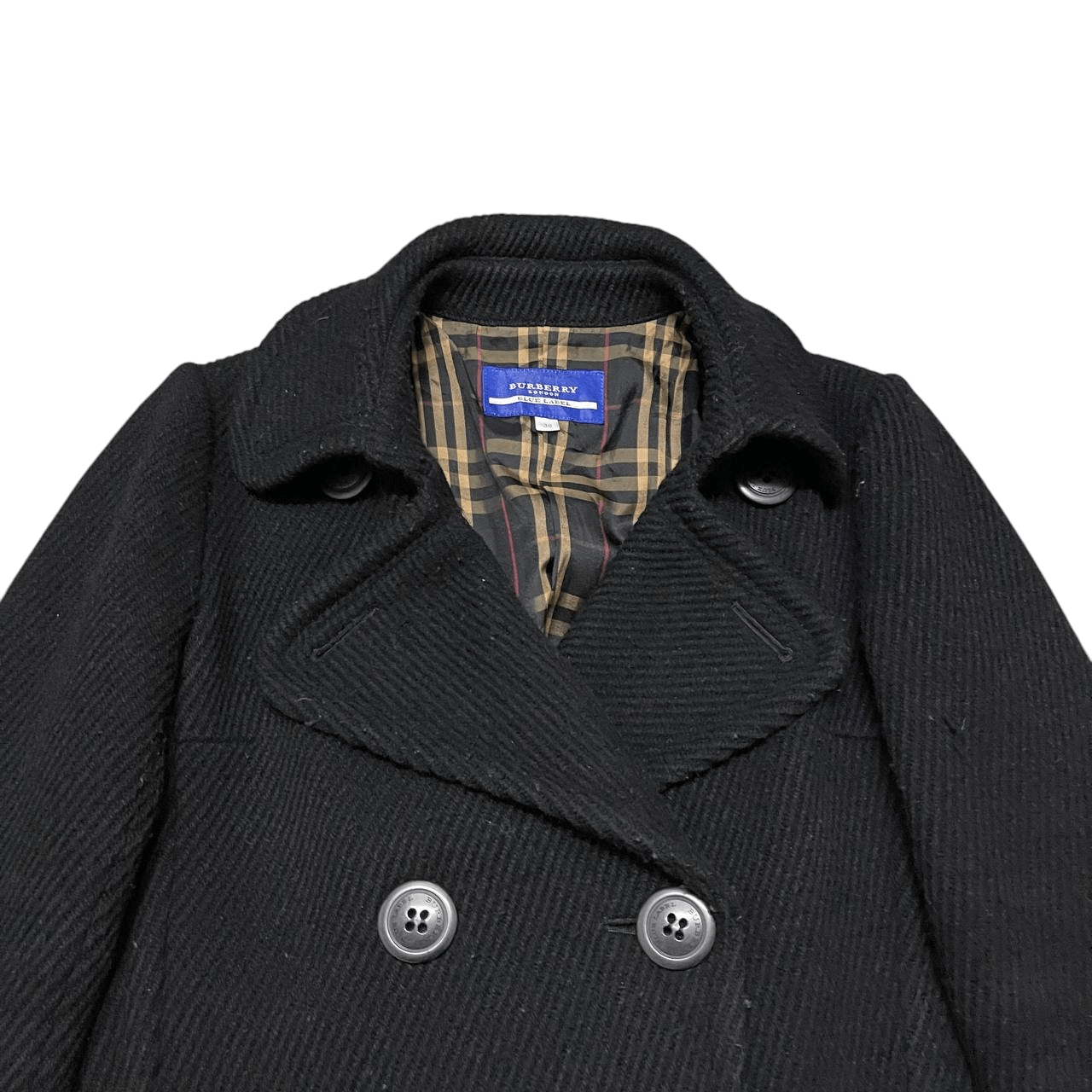 Burberry Vintage Burberry Blue Label Nova Check Wool Coat Size S / US 4 / IT 40 - 2 Thumbnail
